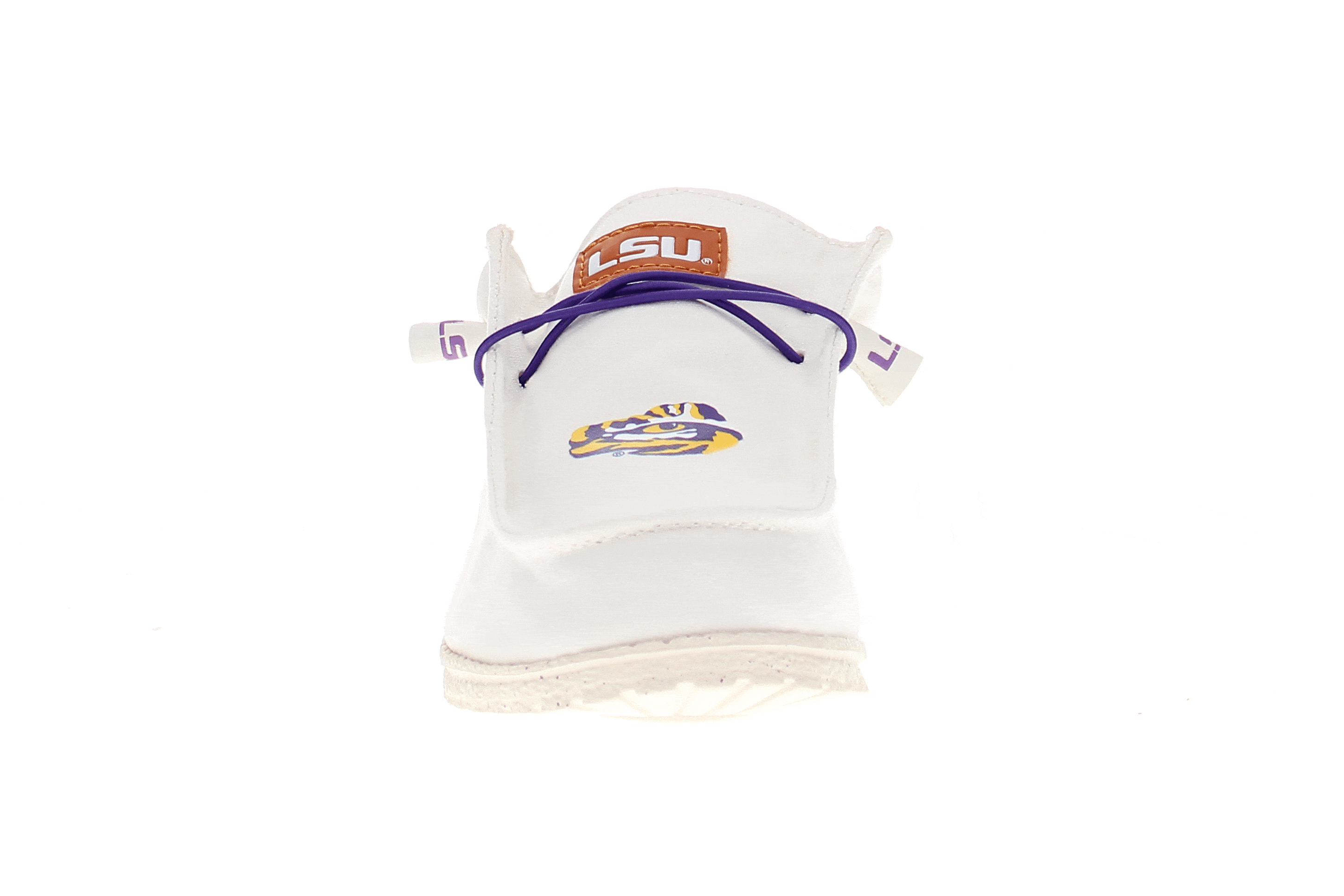 Men's Louisiana State University Off White Canvas Shoes by Vaccari