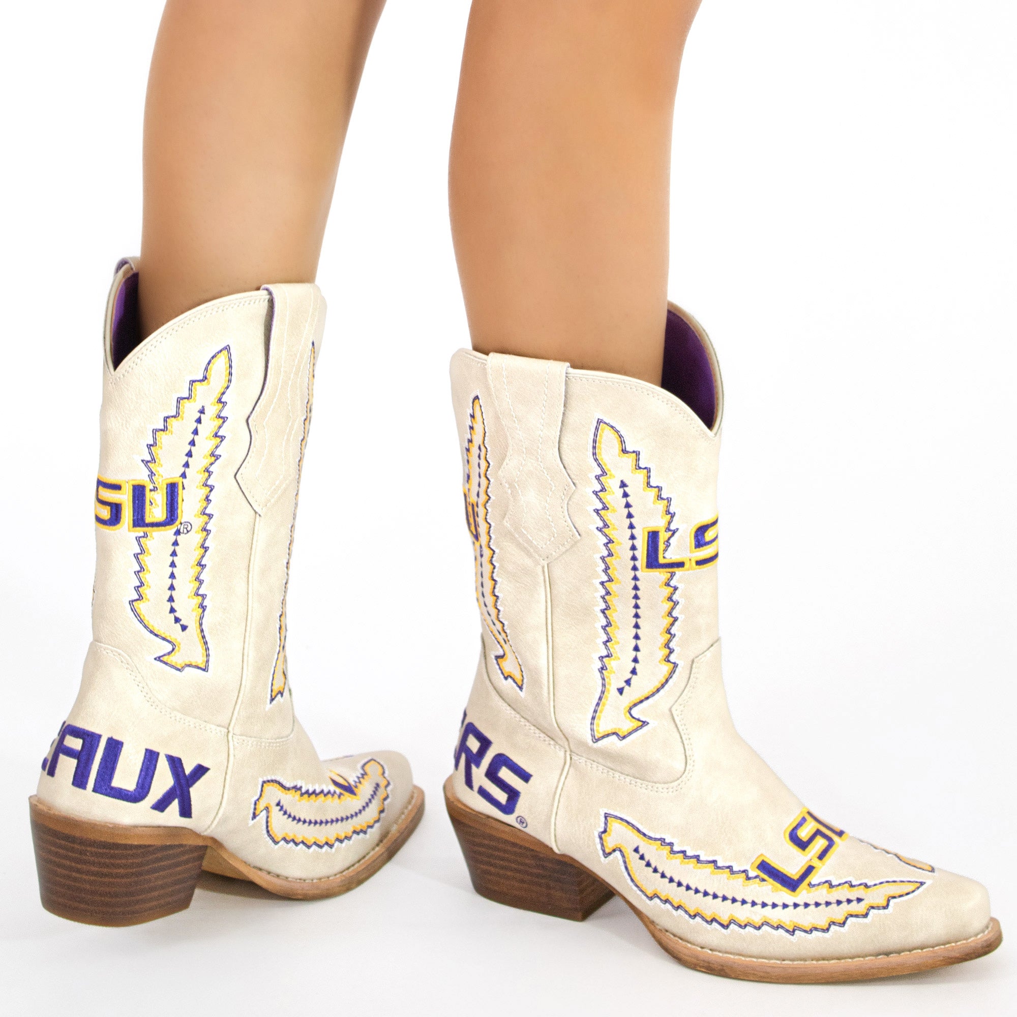 Louisiana State University Mimi Short Bone Boot By V By Vaccari