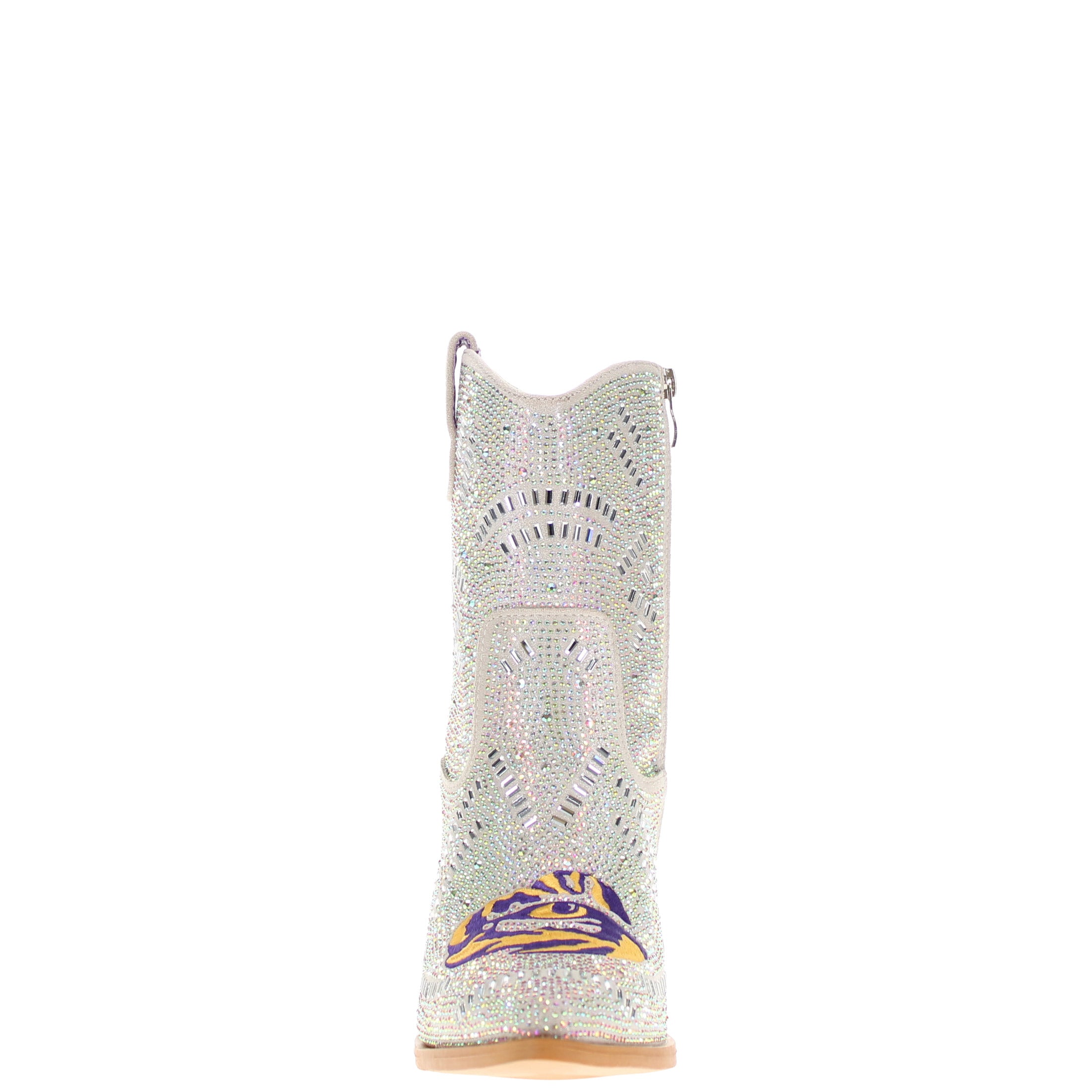 Women's Louisana State University Natural Bling Cowgirl Booties Jade by V by Vaccari