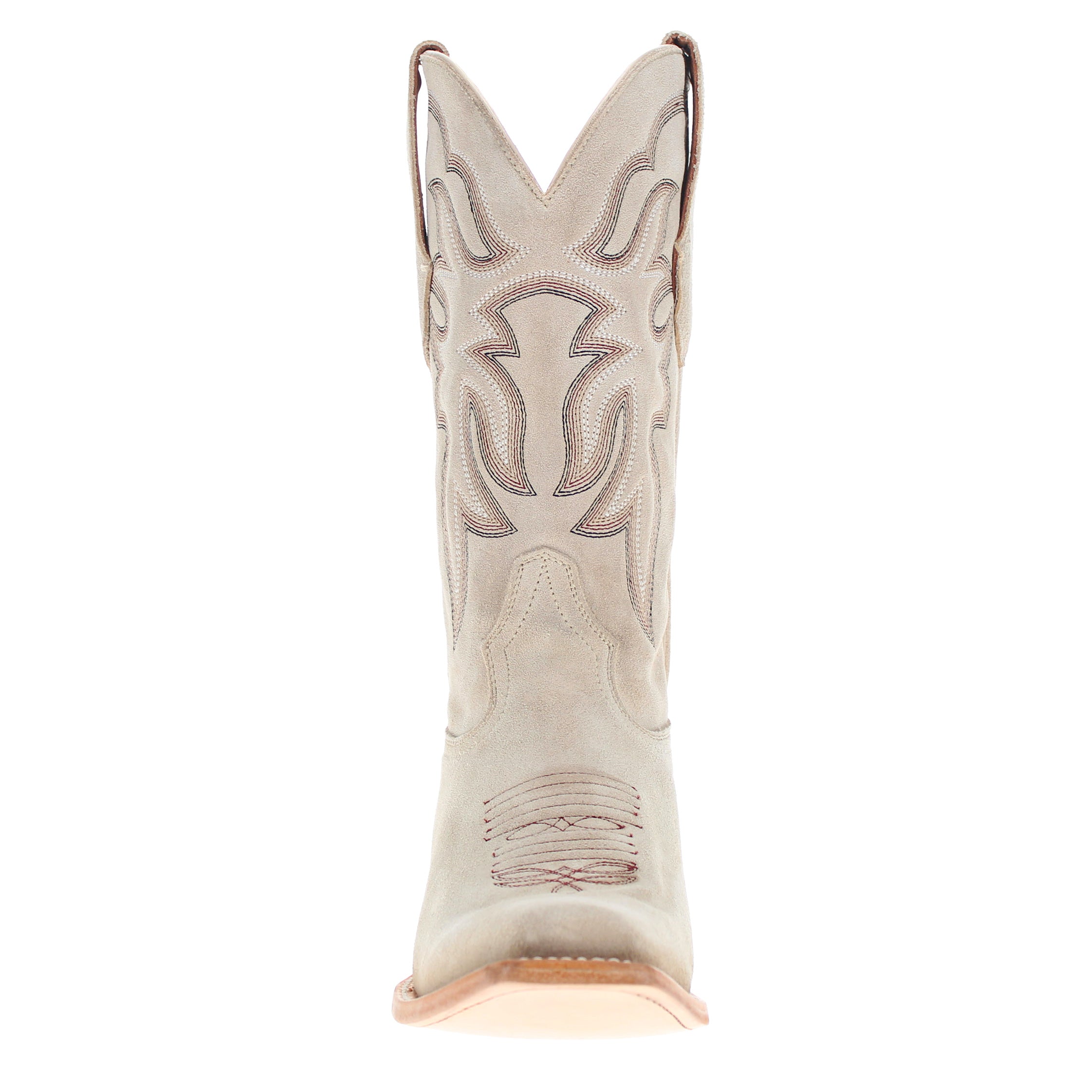 Men's Full Ivory Suede JW Toe Cowboy Boots by Vaccari