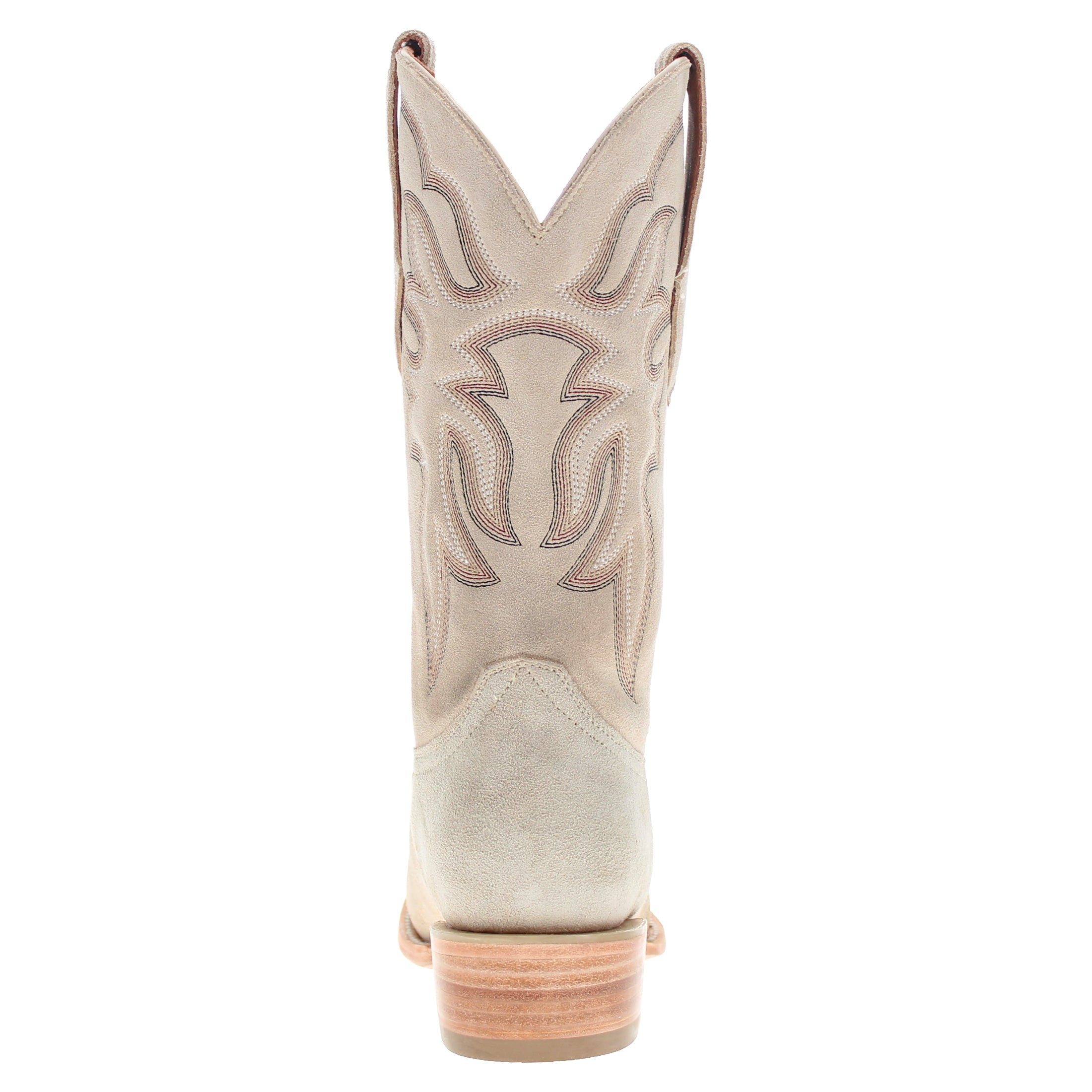 Men's Full Ivory Suede JW Toe Cowboy Boots by Vaccari