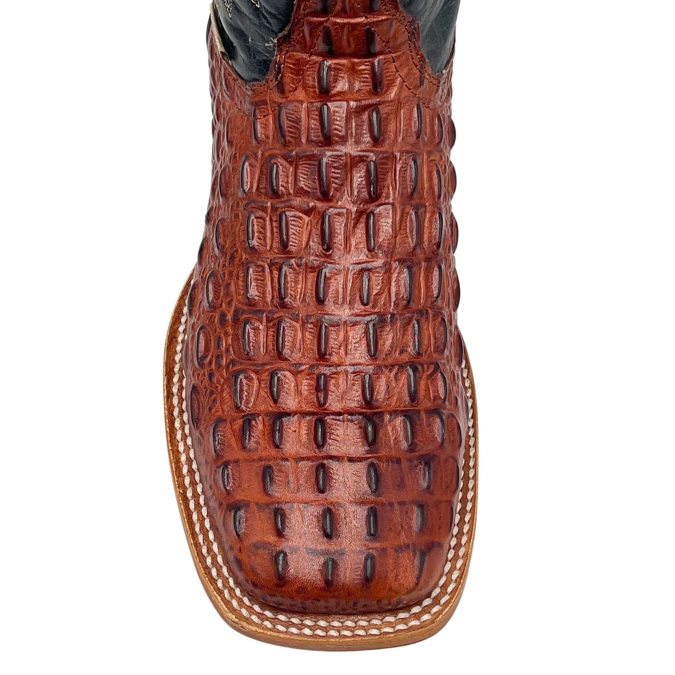 Men's University of Florida Gators Cognac Square Toe Cowboy Boots Jackson by Vaccari