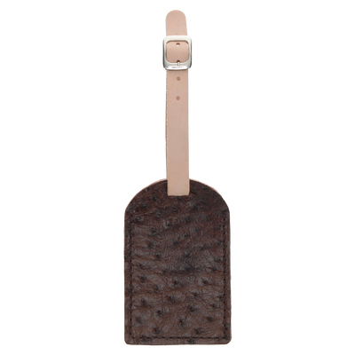 Full Quill Ostrich Luggage Tag