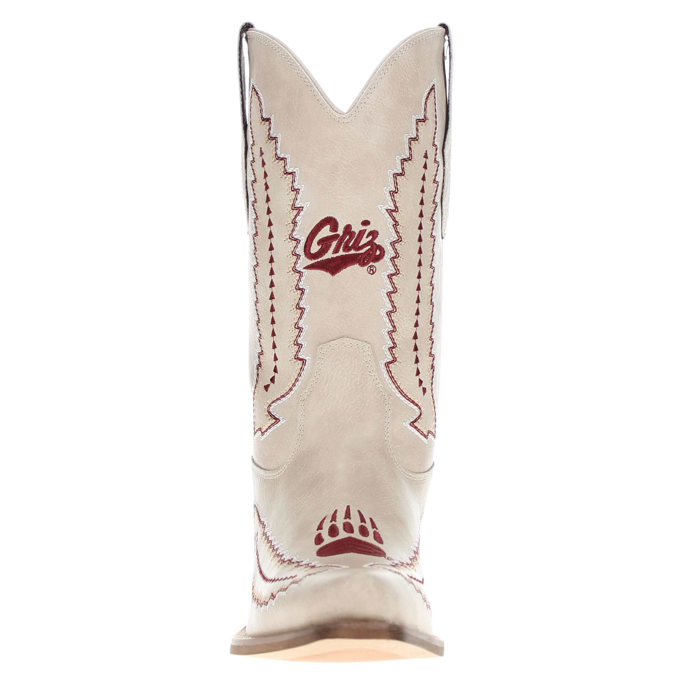 Women's University of Montana Bone Cowgirl Boot Mimi by V by Vaccari