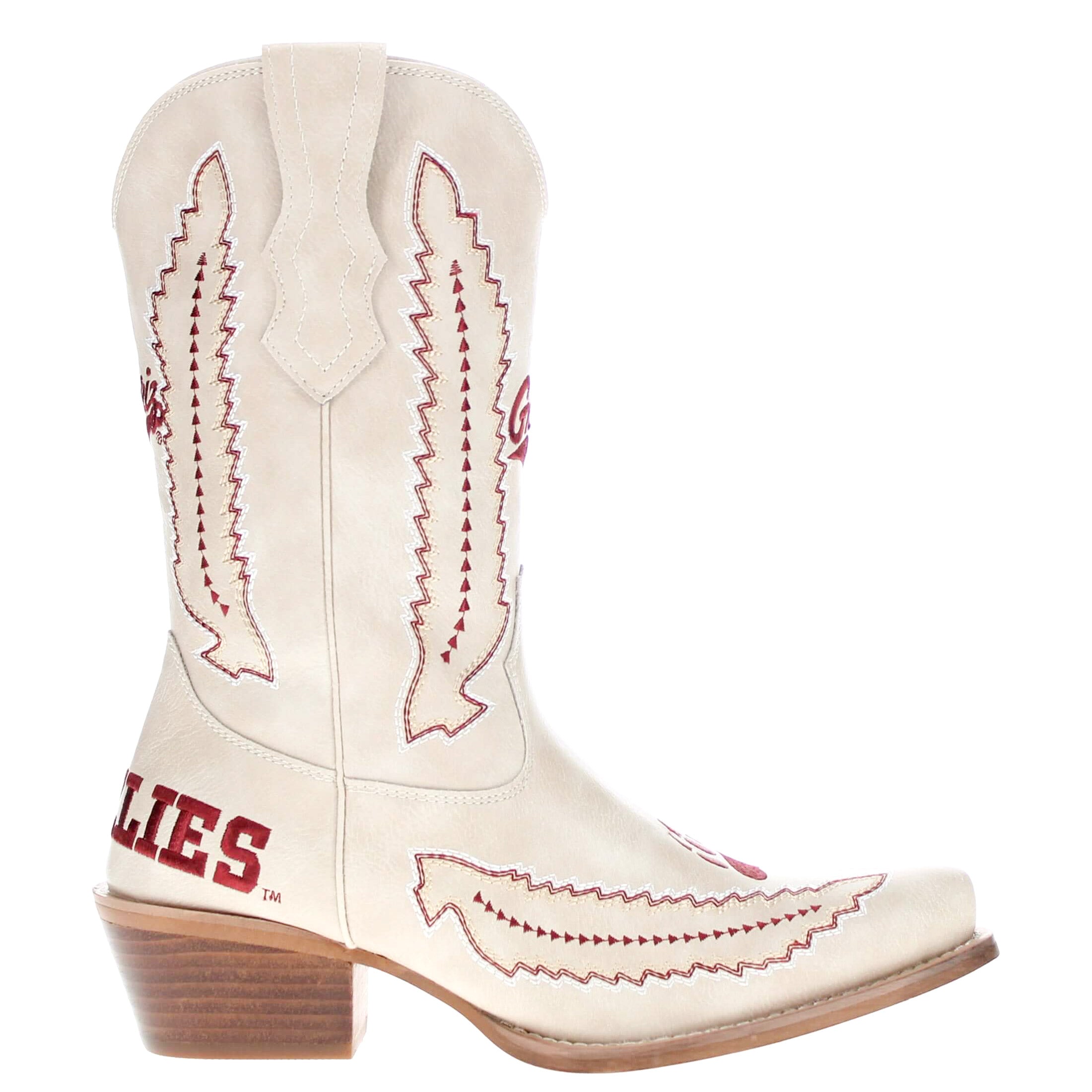 Women's University of Montana Bone Cowgirl Boot Mimi by V by Vaccari