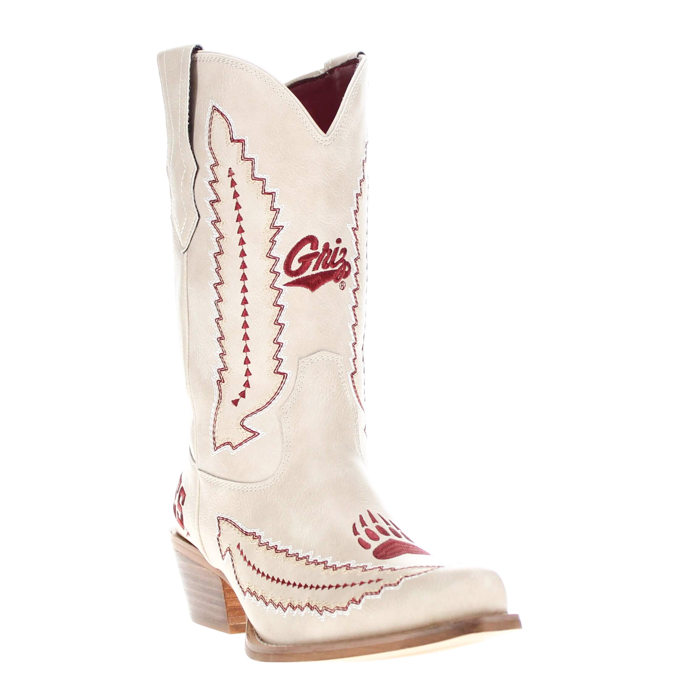 Women's University of Montana Bone Cowgirl Boot Mimi by V by Vaccari