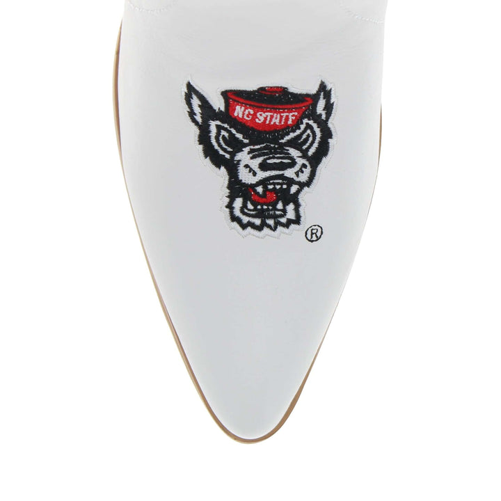 North Carolina State University Blair Tall White Boot By V By Vaccari