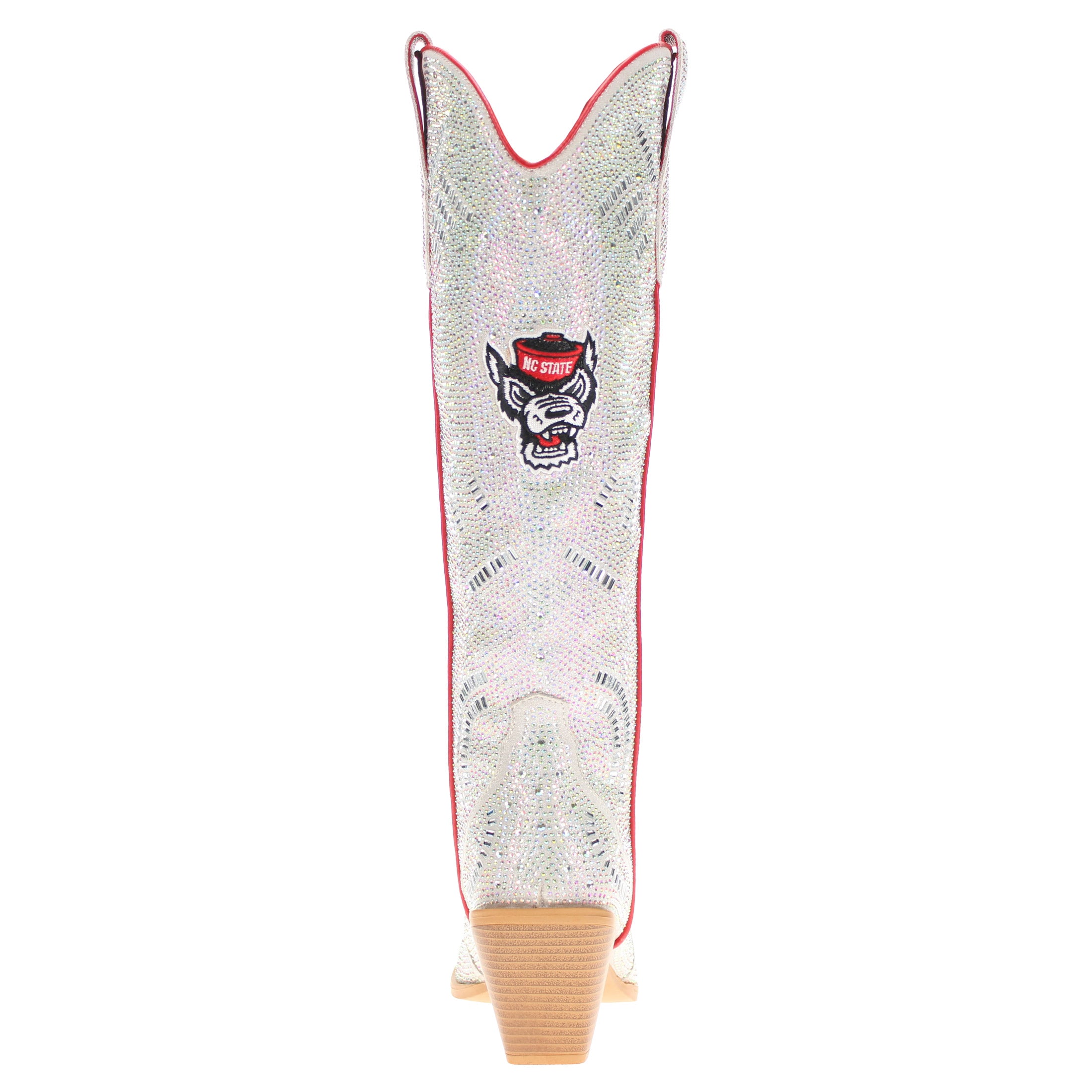 Women's NC State Natural Tall Bling Cowgirl Boots Amber by V by Vaccari