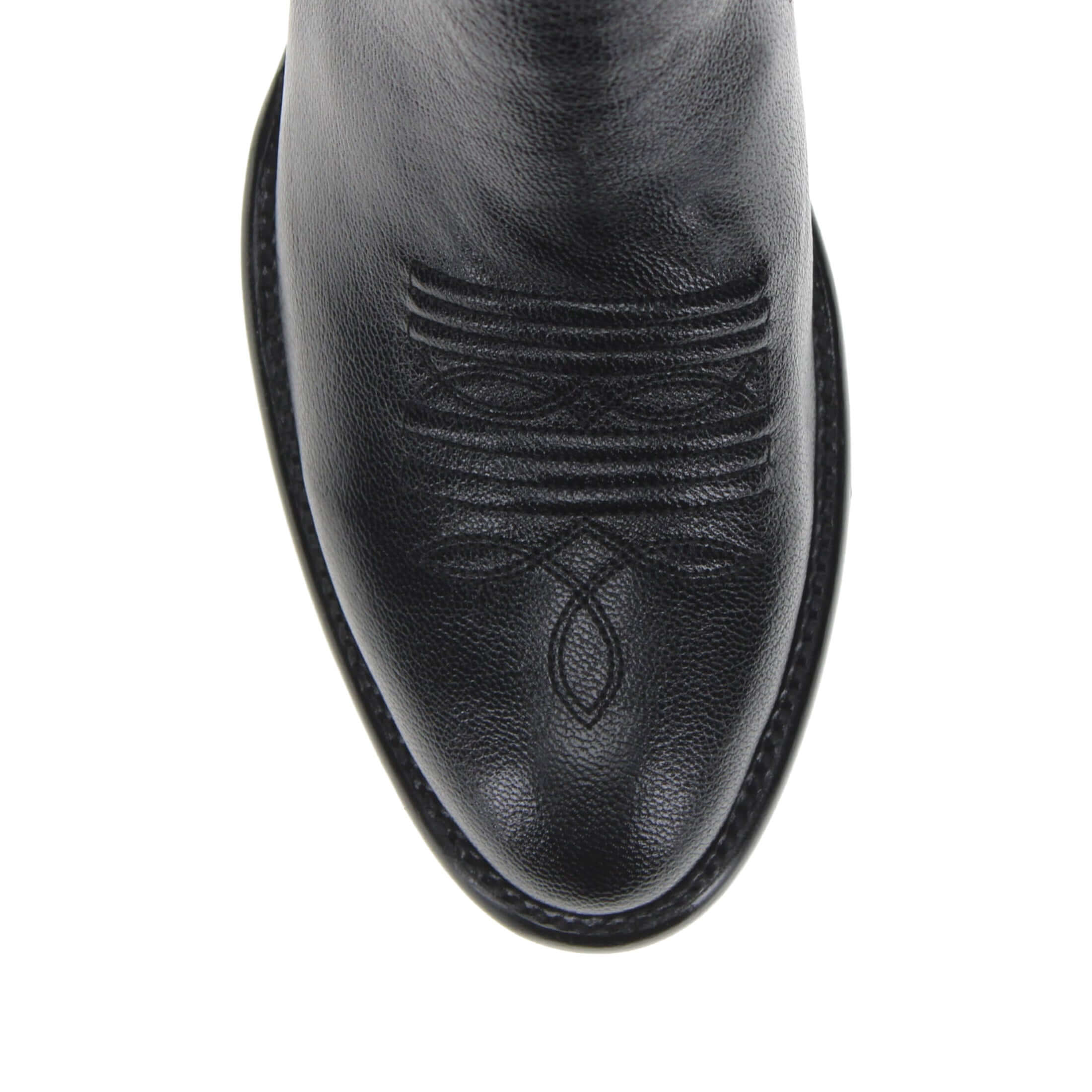 Men's Black Italian Leather Cowboy Boots Enzo by Vaccari Core