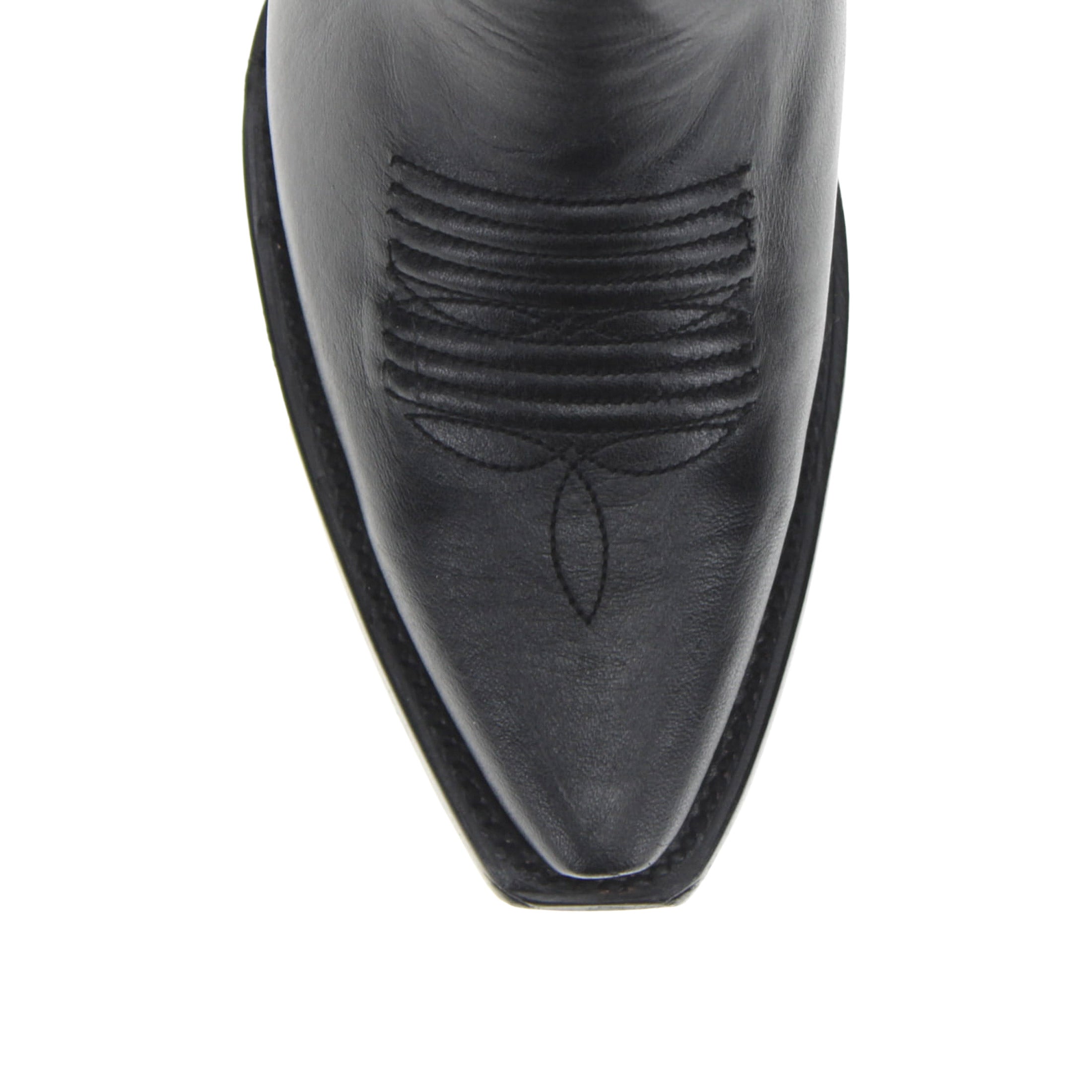 Women's Black Leather Cowgirl Boots Sloane by Vaccari Core