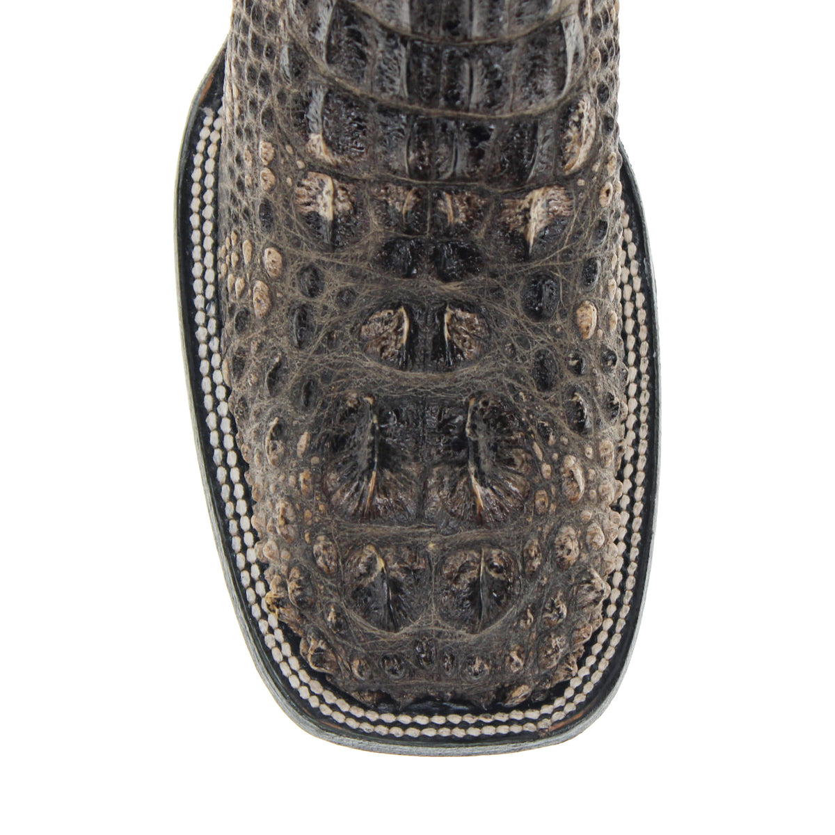 Mens Natural American Alligator Headcut Square Toe Cowboy Boots by Vaccari