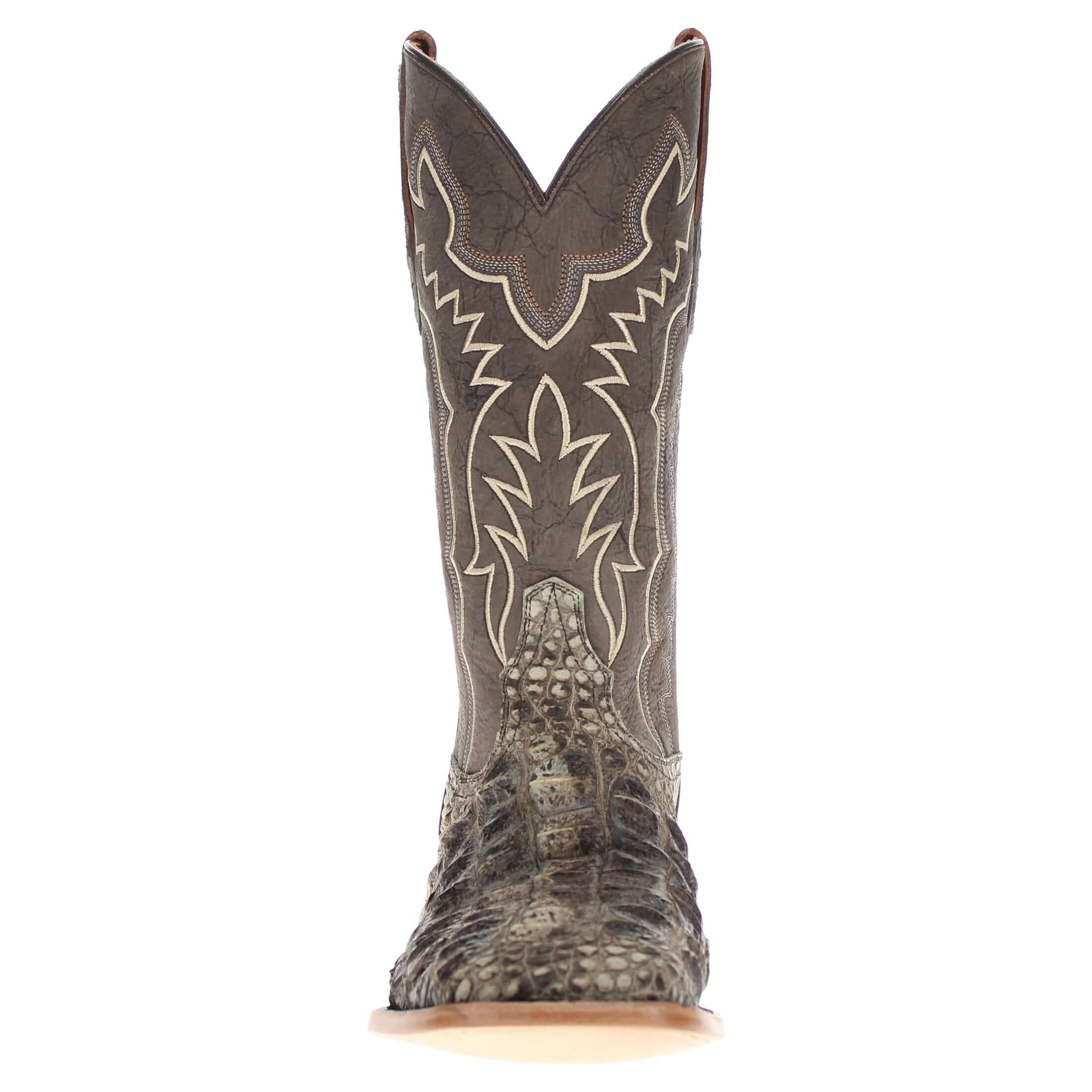 Men's Natural Alligator Hornback Cowboy Boots Zaire by Vaccari Core