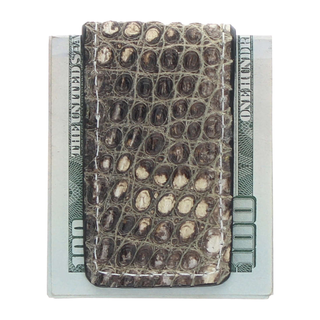 Natural American Alligator Money Clip by Vaccari