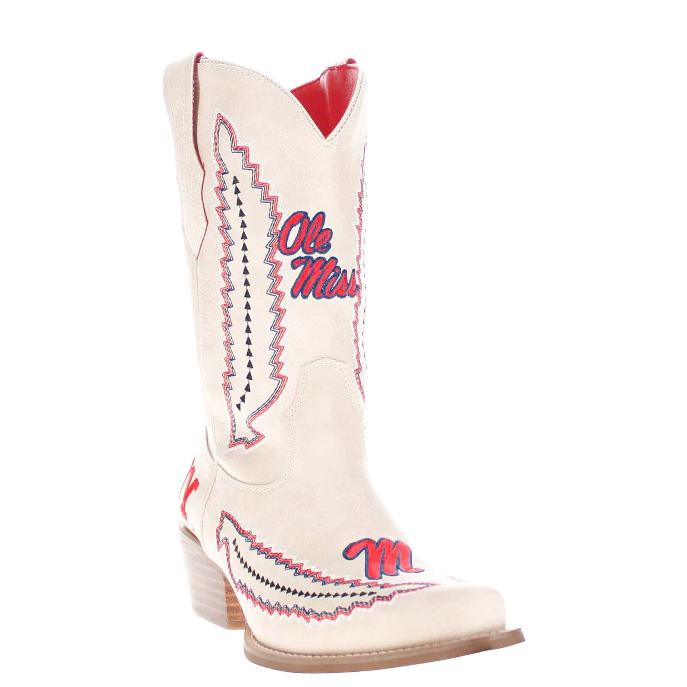 University of Mississippi Mimi Short Bone Boot By V By Vaccari