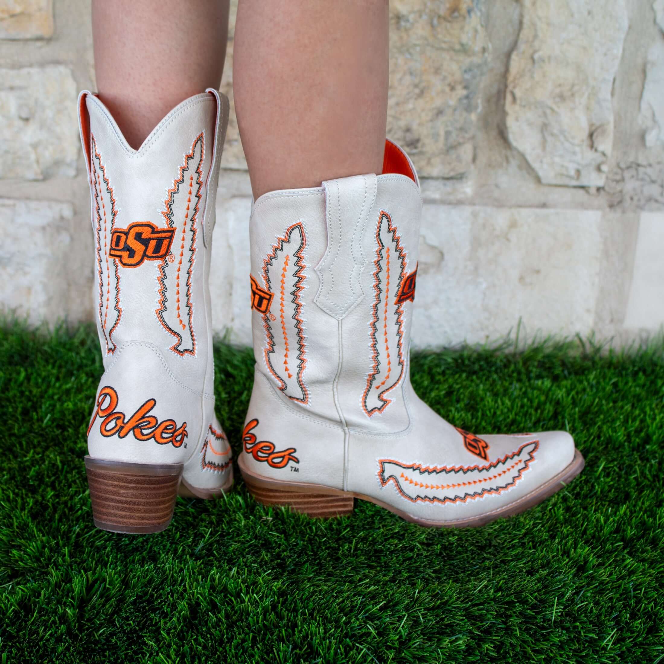 Oklahoma State University Mimi Short Bone Boot By V By Vaccari