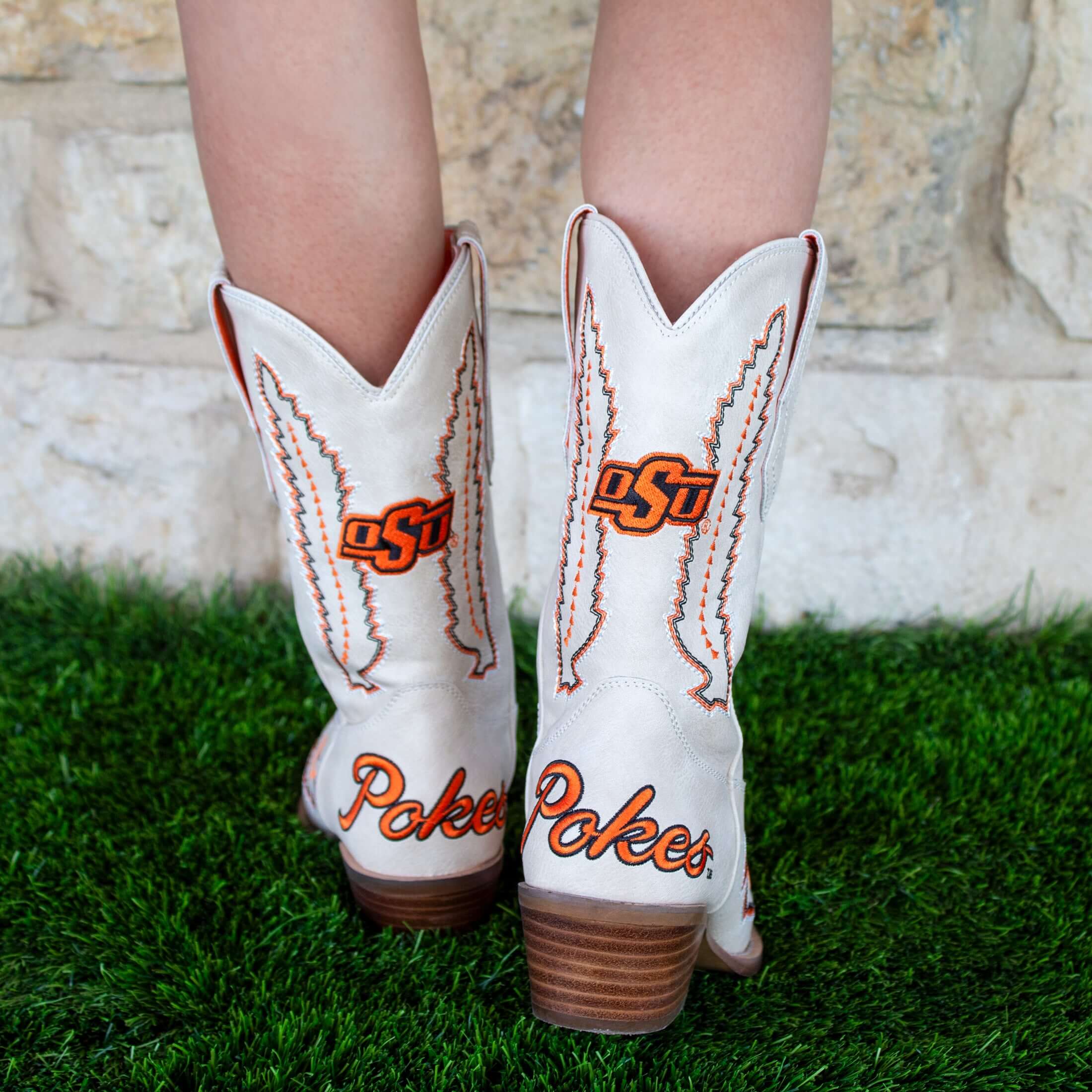 Oklahoma State University Mimi Short Bone Boot By V By Vaccari