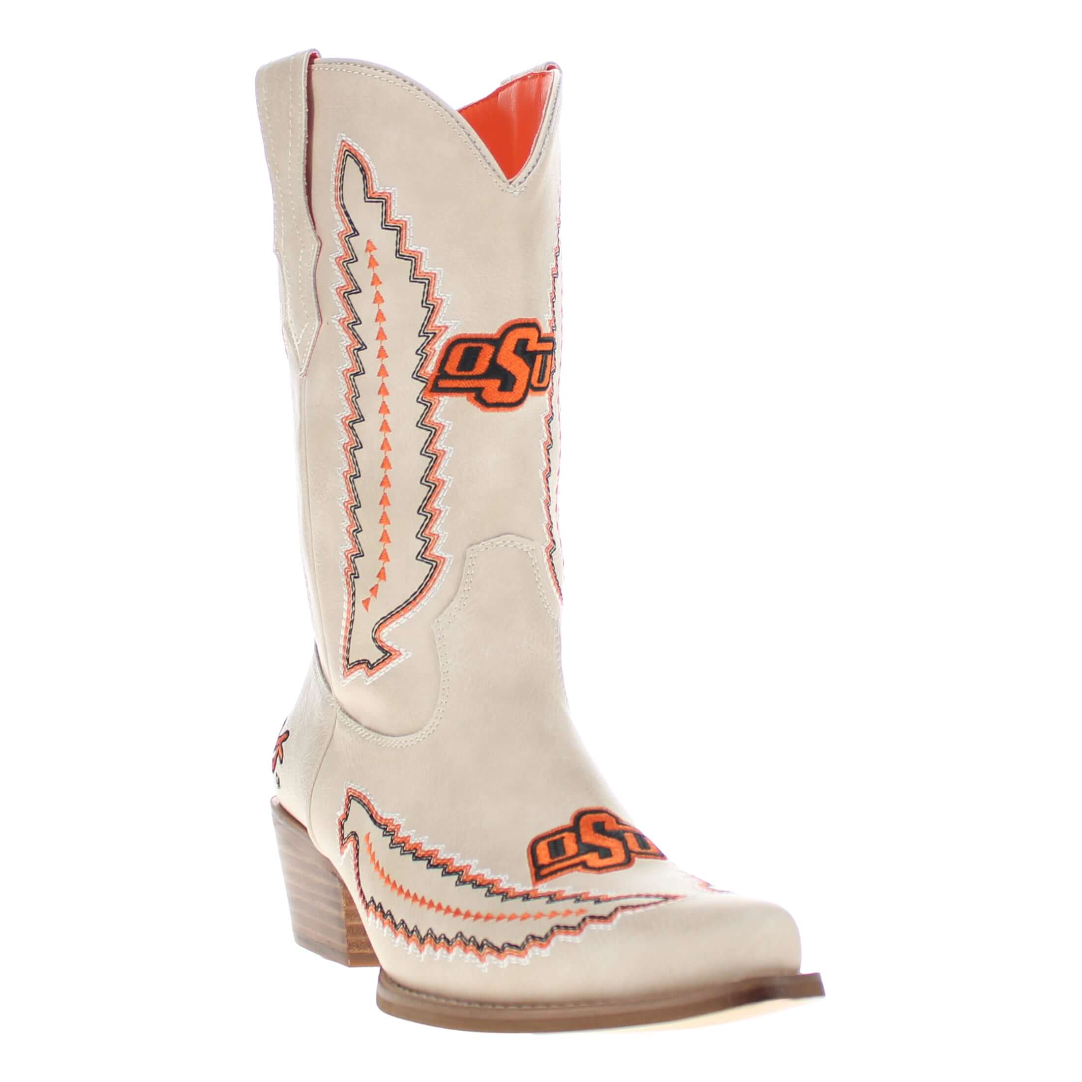 Oklahoma State University Mimi Short Bone Boot By V By Vaccari