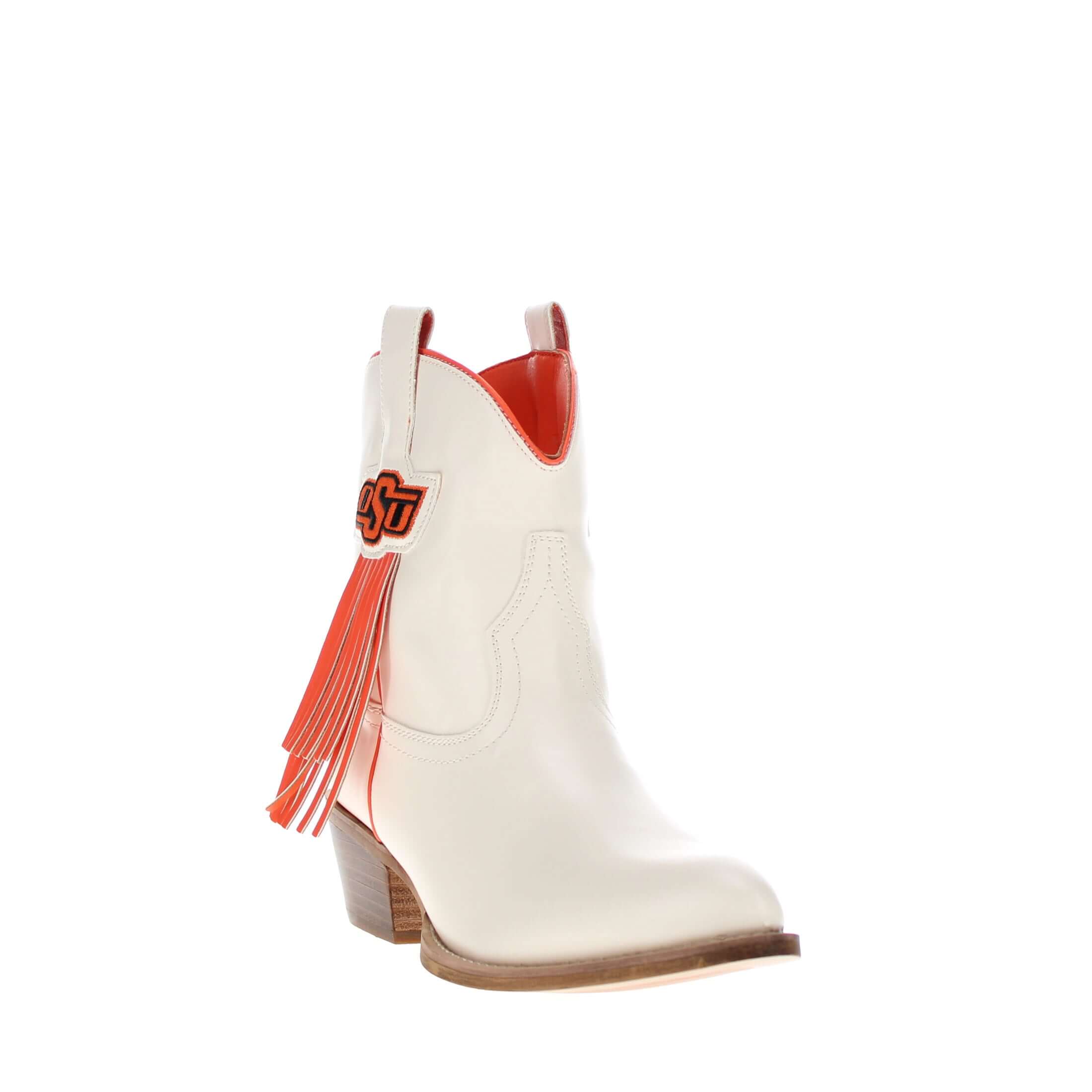 Women's OSU Bone Fringe Bootie Lucy By V By Vaccari