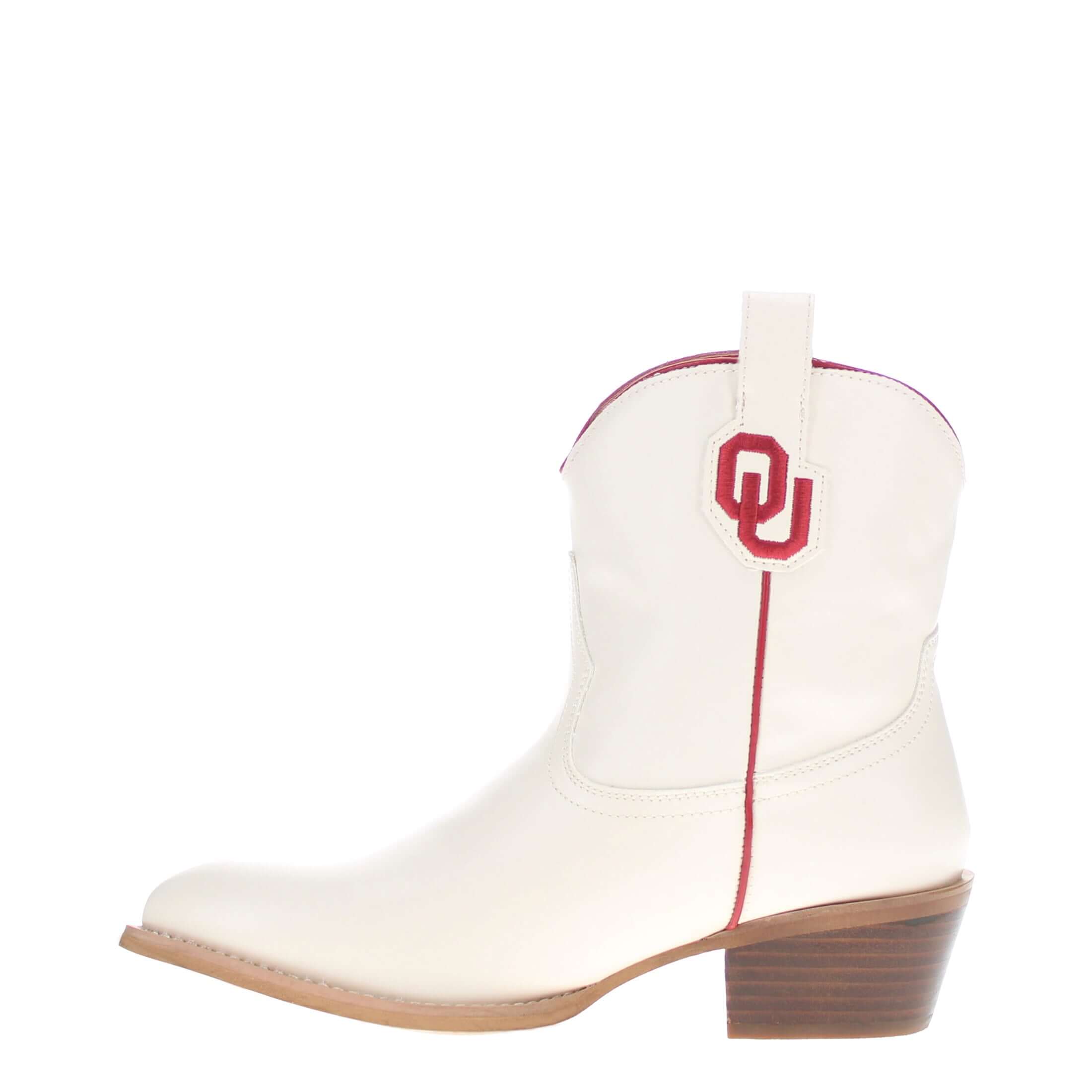 Women's University of Oklahoma Bone Fringe Bootie Lucy By V By Vaccari