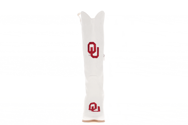 University of Oklahoma Blair Tall White Boot By V By Vaccari