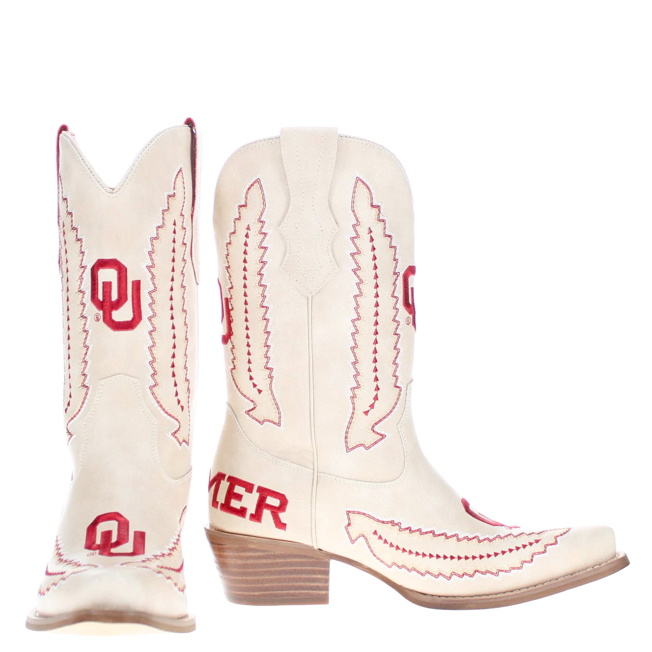 University of Oklahoma Mimi Short Bone Boot By V By Vaccari