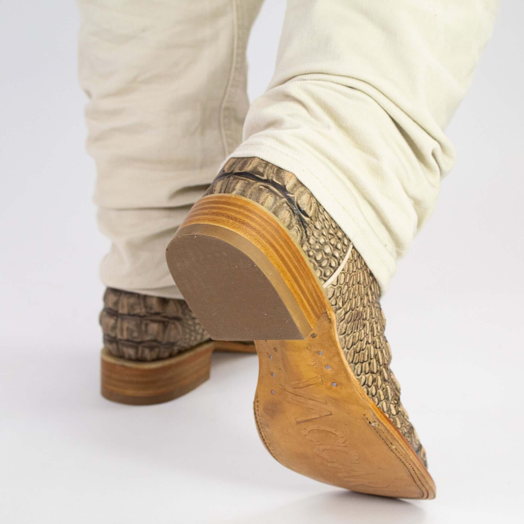 Men's Orix Alligator Hornback Print Cowboy Boots Wade by Vaccari Core