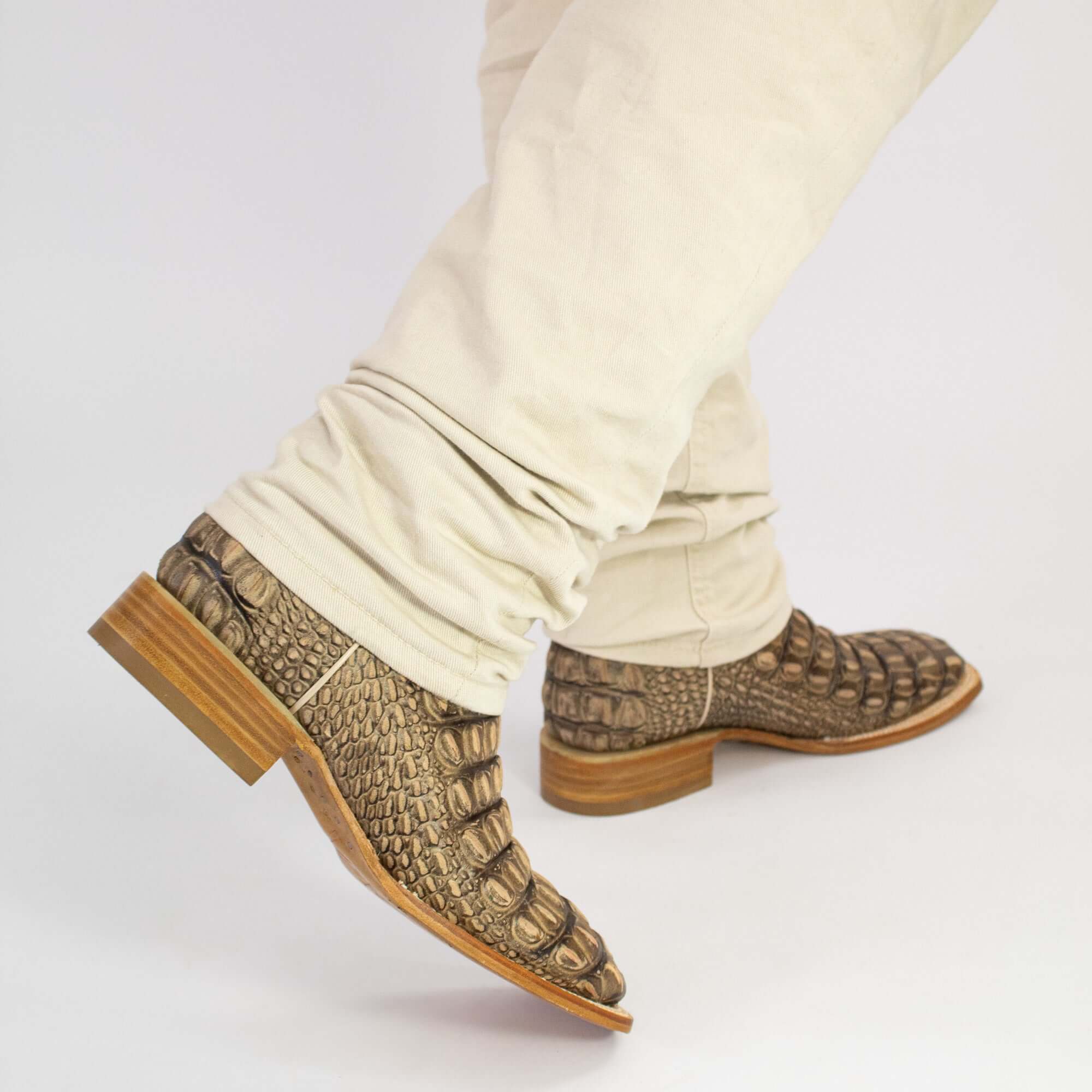 Men's Orix Alligator Hornback Print Cowboy Boots Wade by Vaccari Core