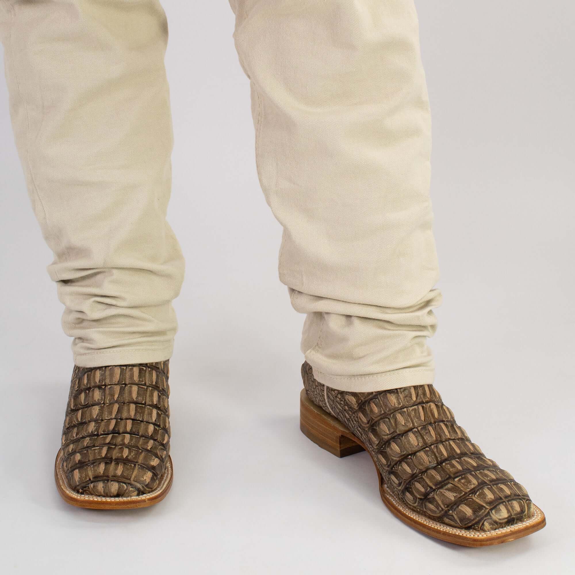 Men's Orix Alligator Hornback Print Cowboy Boots Wade by Vaccari Core