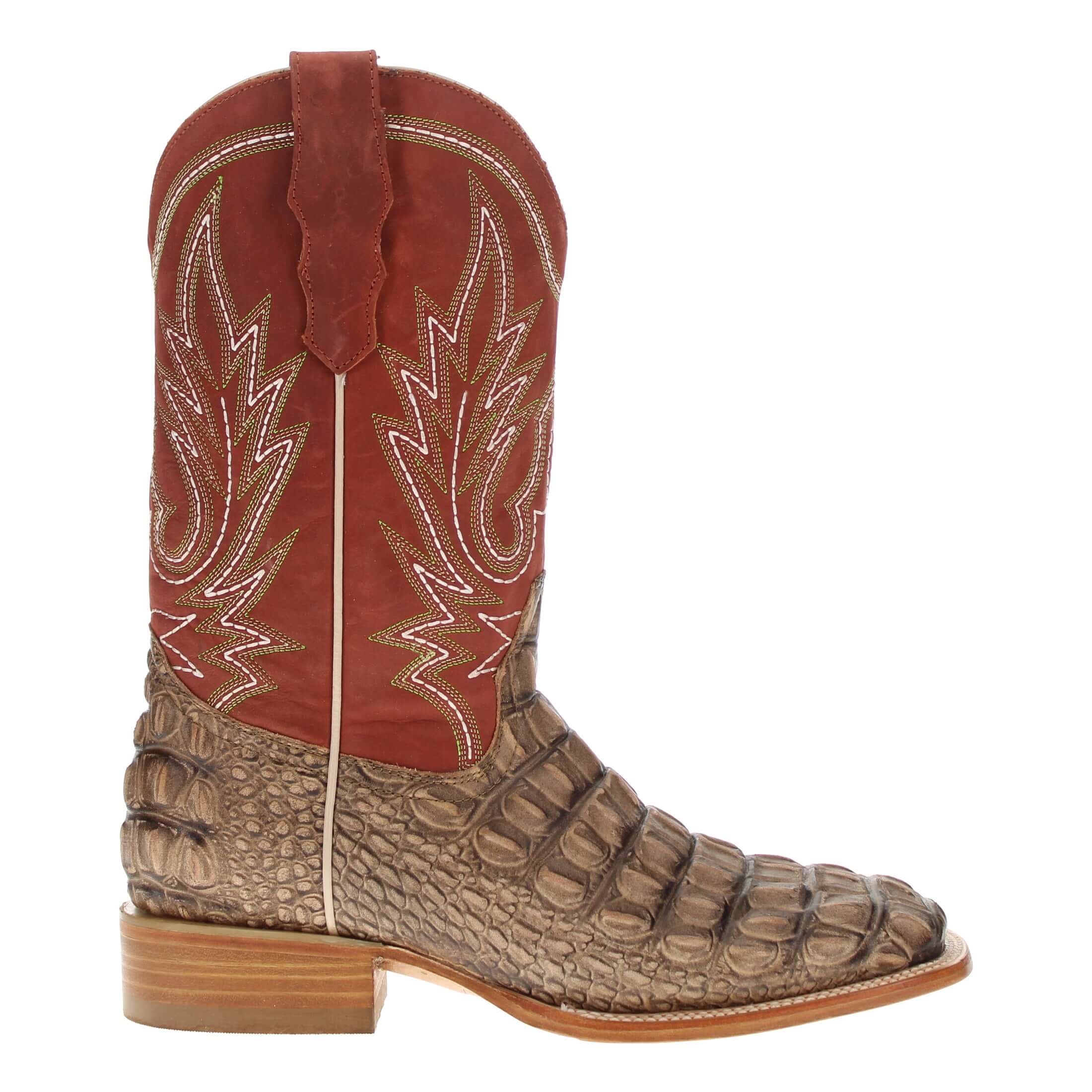 Men's Orix Alligator Hornback Print Cowboy Boots Wade by Vaccari Core