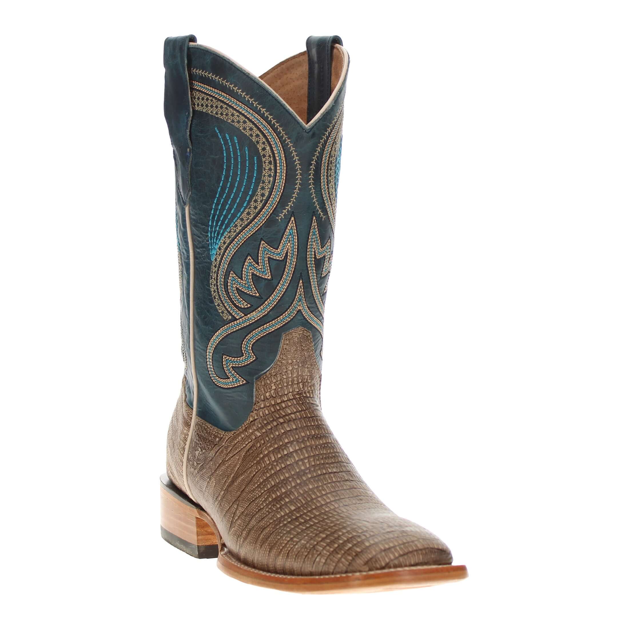 Men's Orix Lizard Print Cowboy Boots Nash by Vaccari Core