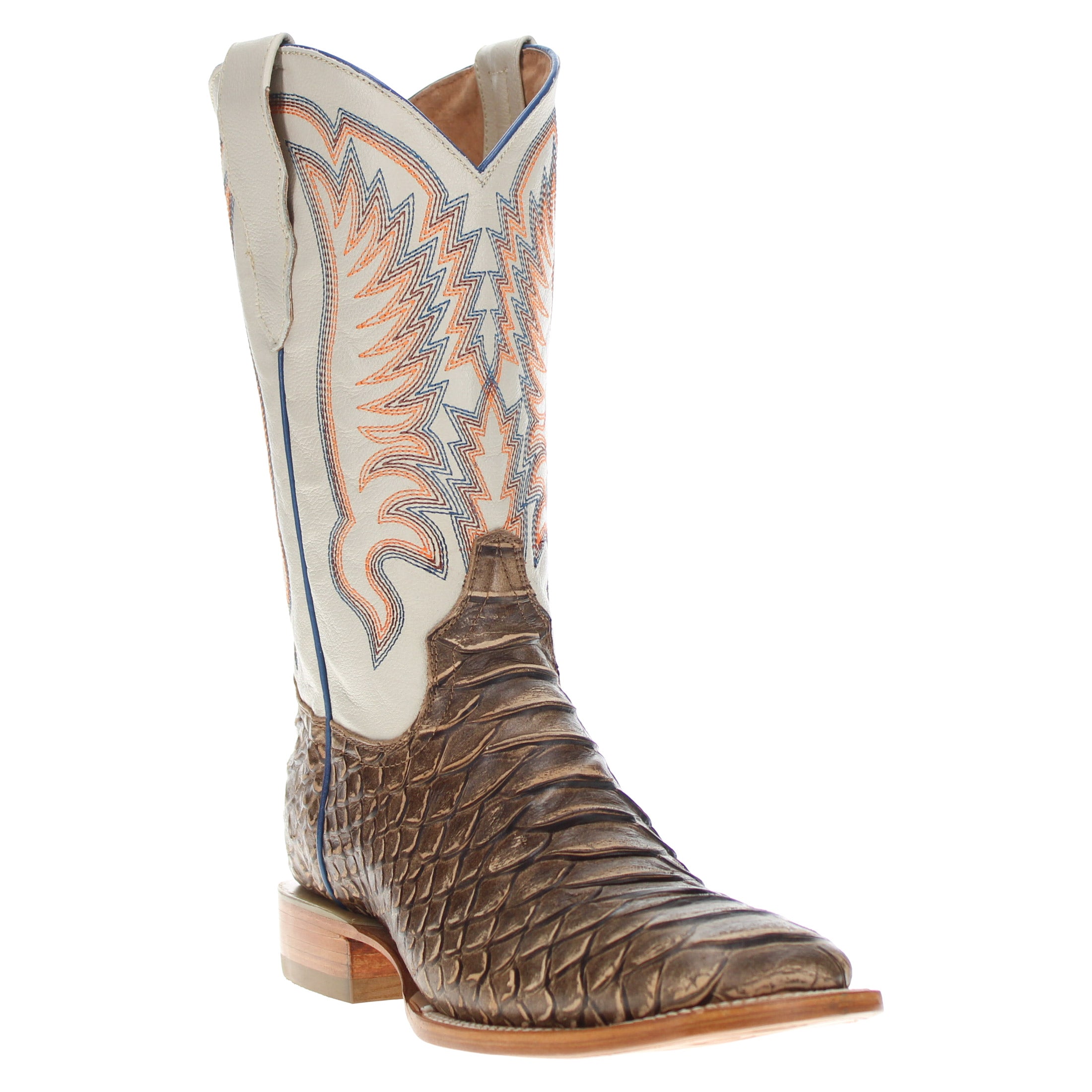 Men's Black Python Print Cowboy Boots Chase by Vaccari Core