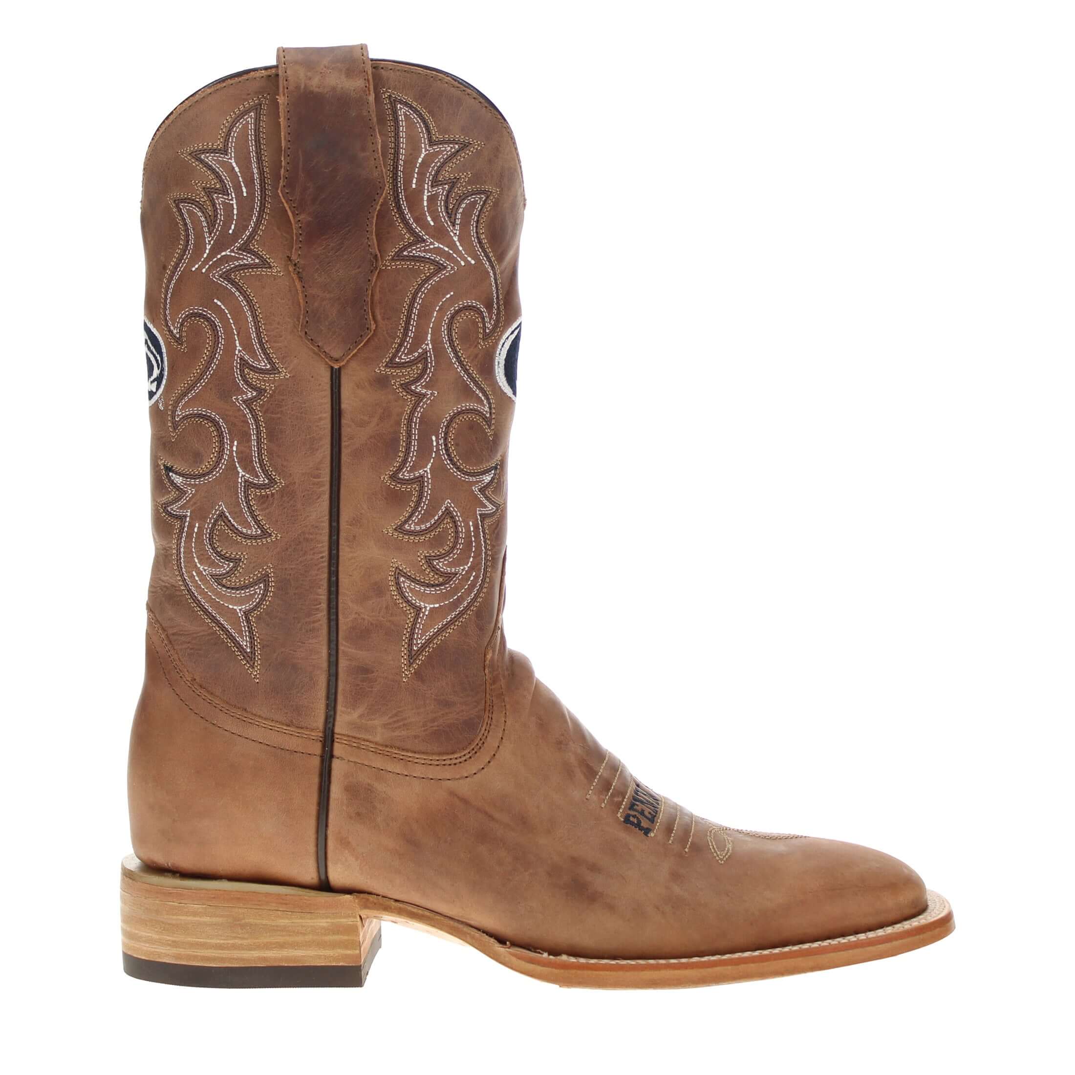 Men's Penn State Brown Cowboy Boots Luke by Vaccari University