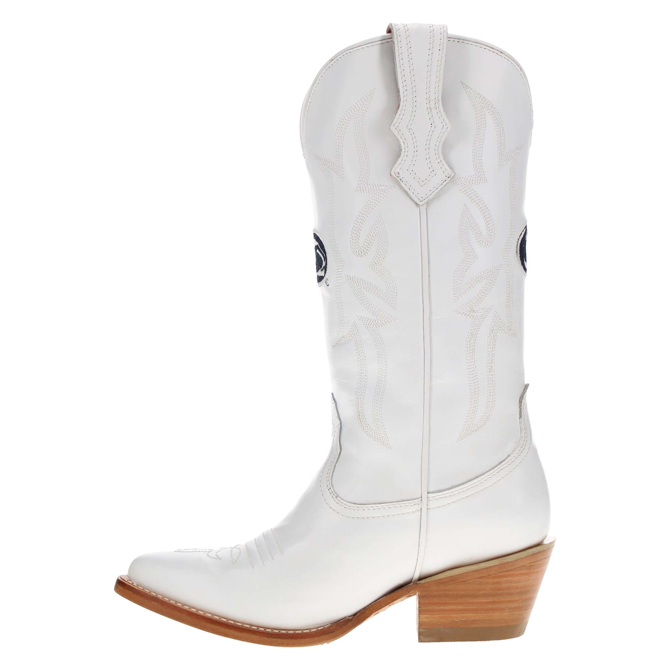 Women's Penn State White Cowgirl Boots Leighton by Vaccari University