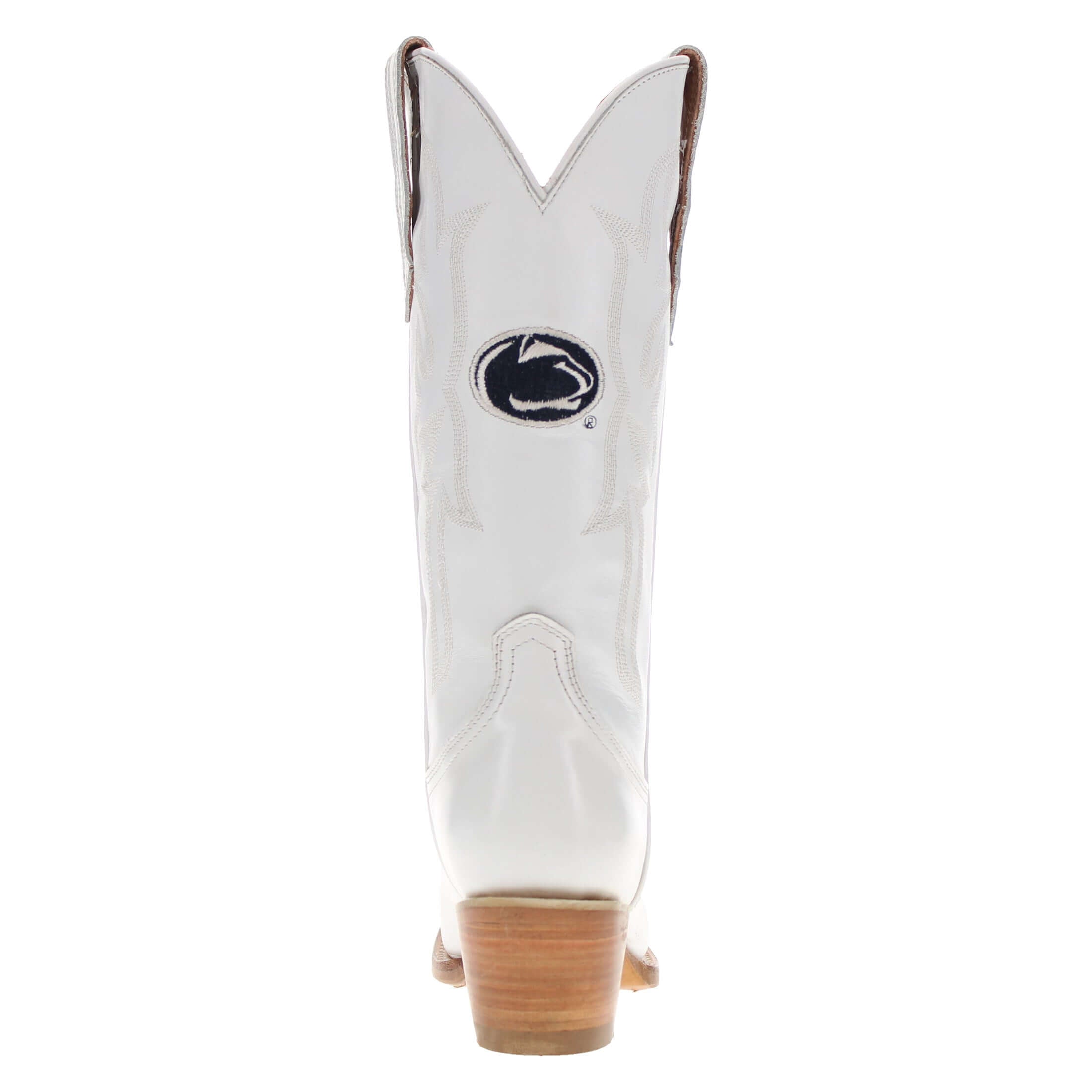 Women's Penn State White Cowgirl Boots Leighton by Vaccari University