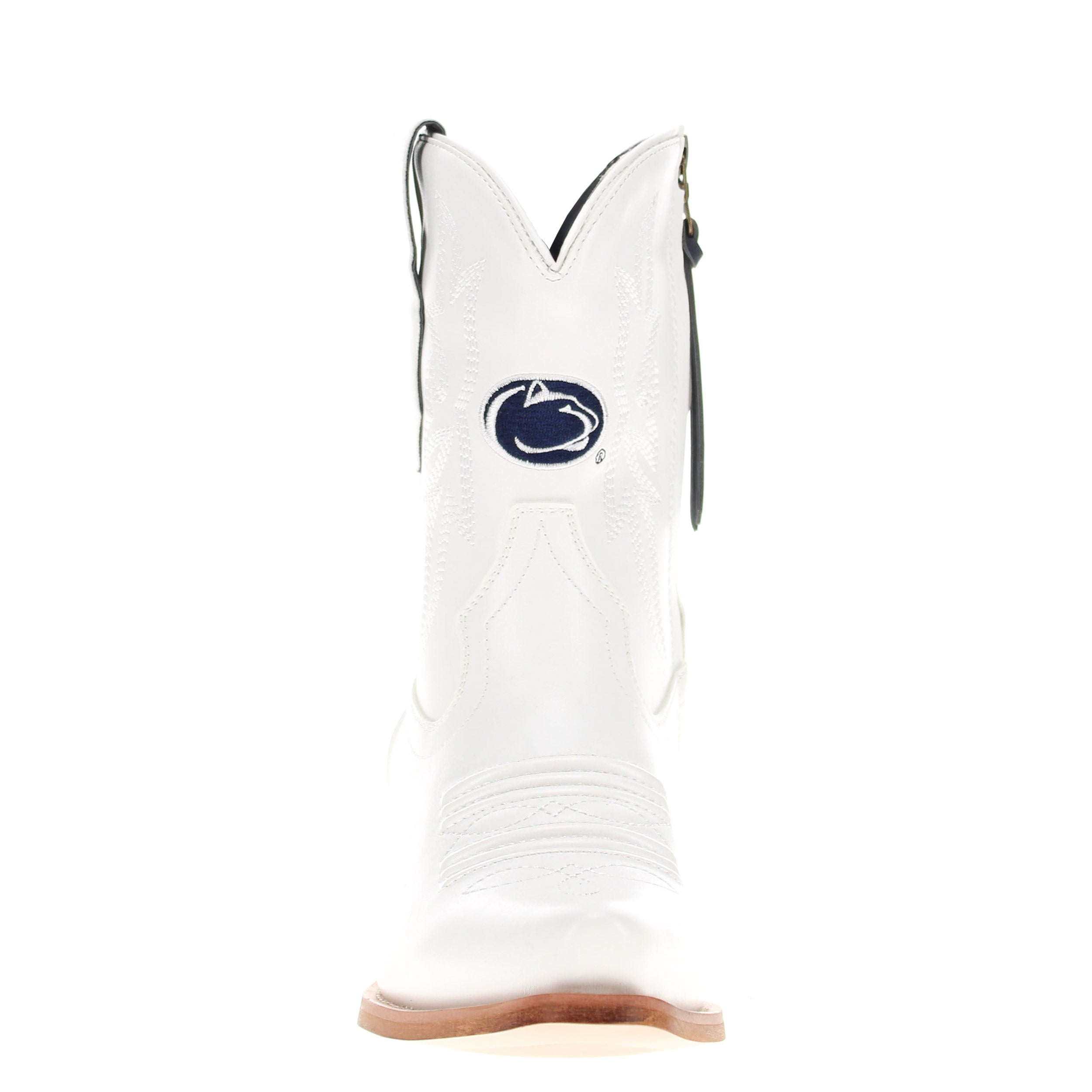 Women's Penn State University White Cowgirl Boots with Color Tassel Lynn by V by Vaccari