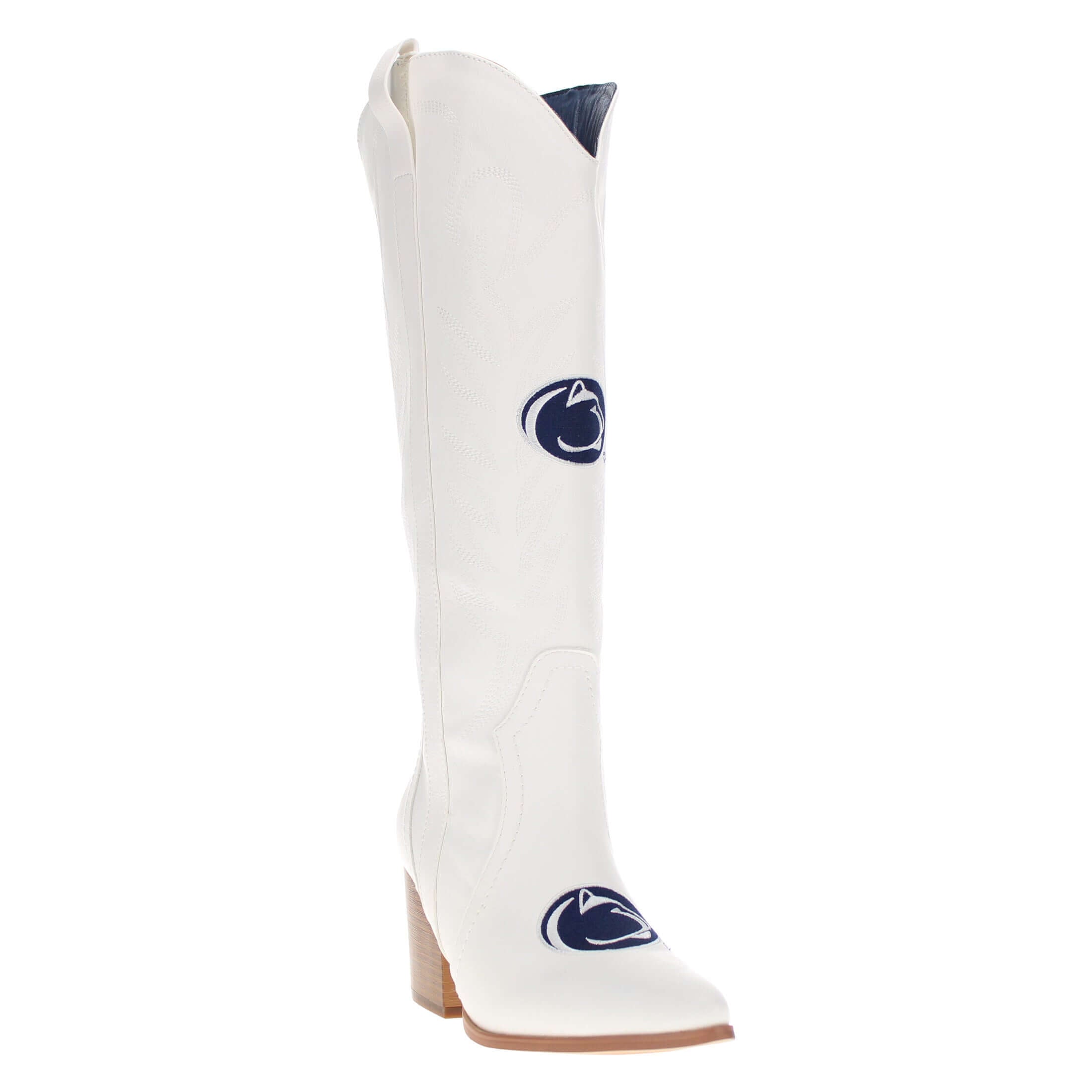 Women's Penn State University Tall White Boot Blair By V By Vaccari
