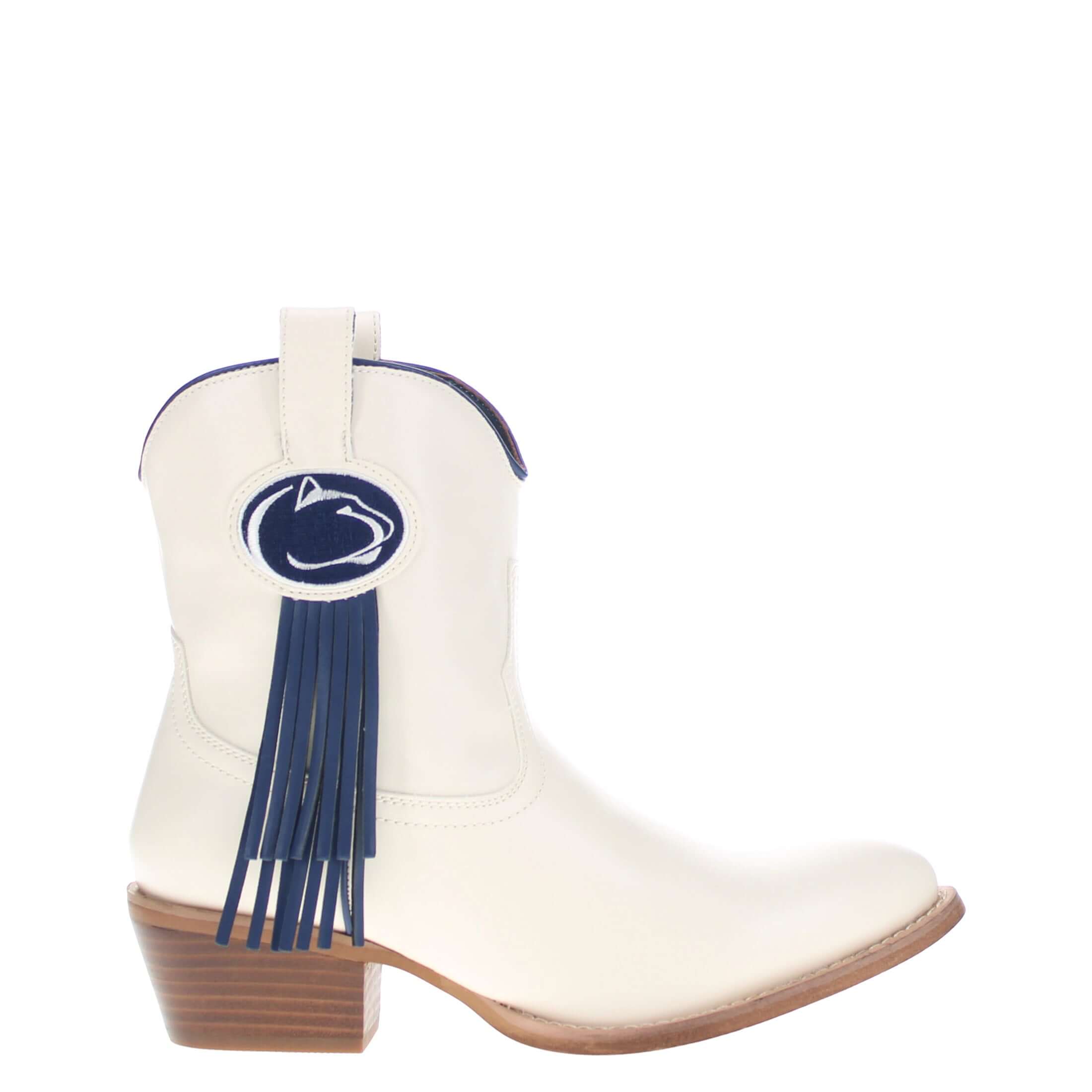 Women's Penn State University Bone Fringe Bootie Lucy By V By Vaccari