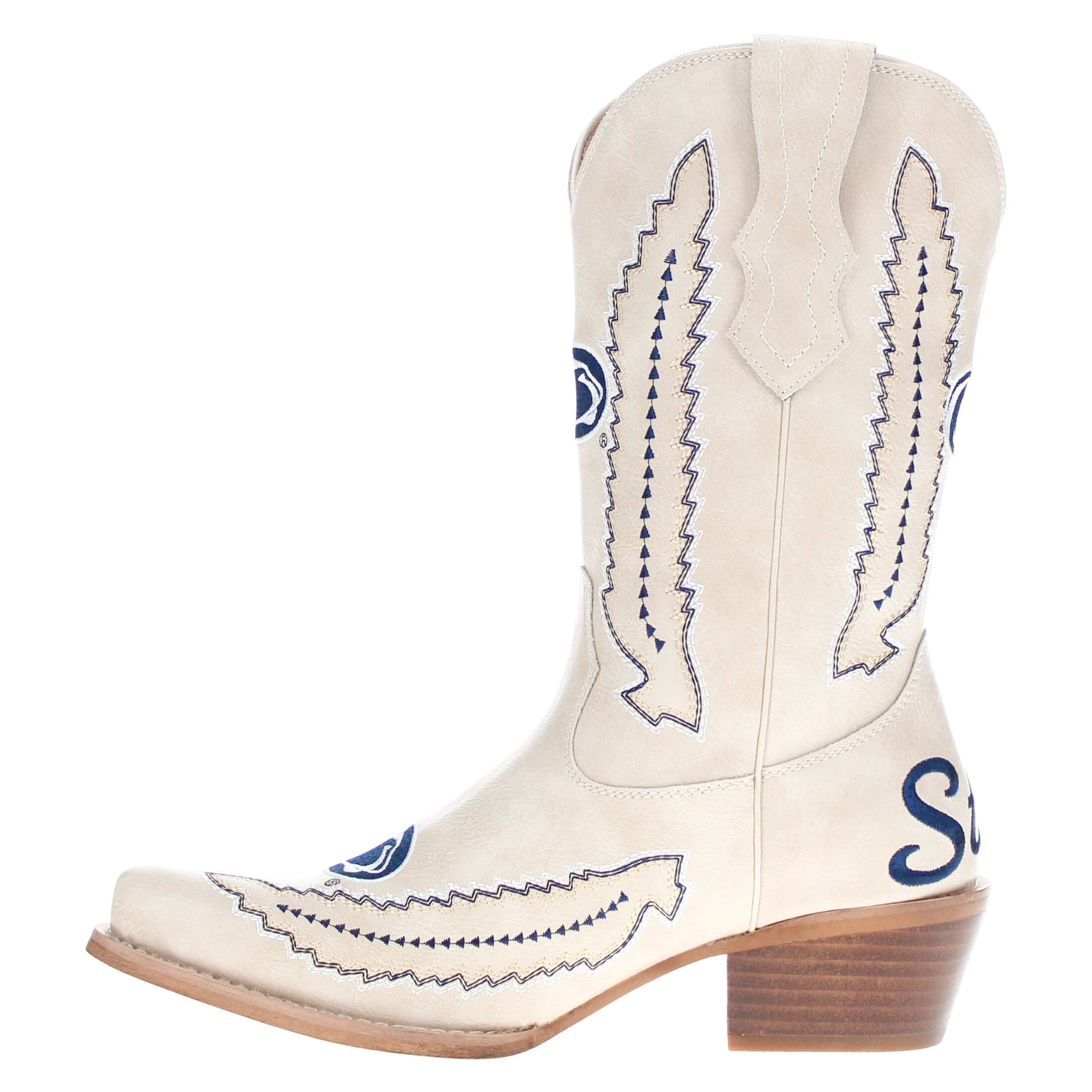 Women's Penn State University Bone Cowgirl Boot Mimi by V by Vaccari