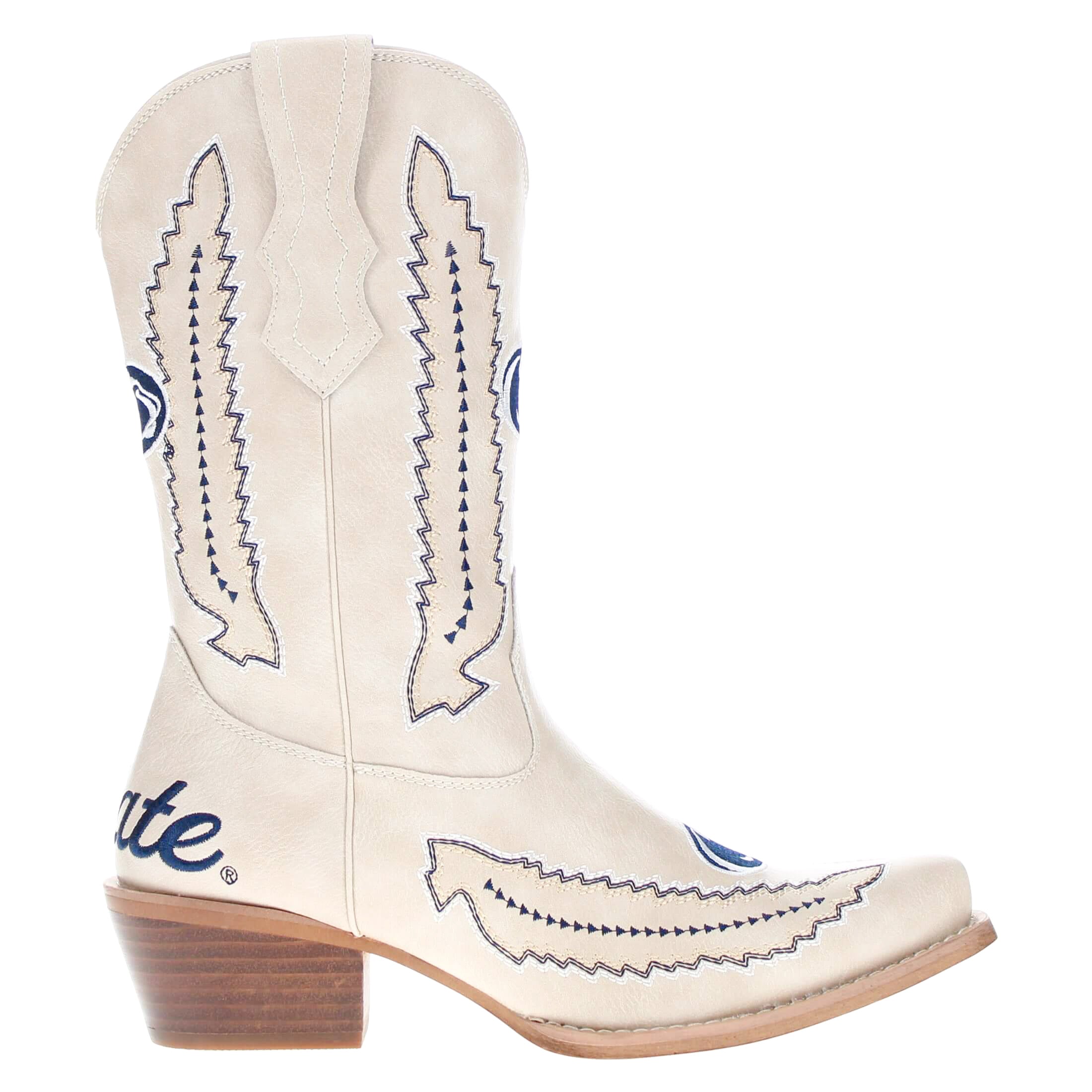 Women's Penn State University Bone Cowgirl Boot Mimi by V by Vaccari