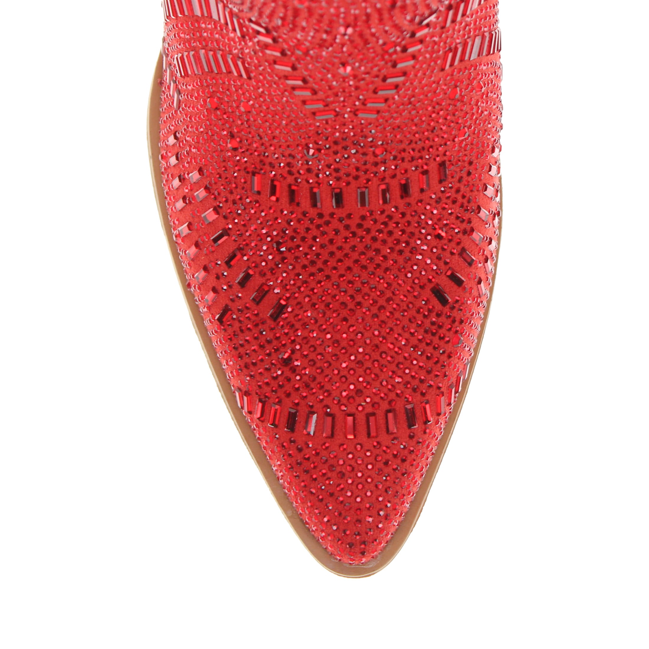 Women's Red Tall Bling Cowgirl Boots Sierra by V by Vaccari