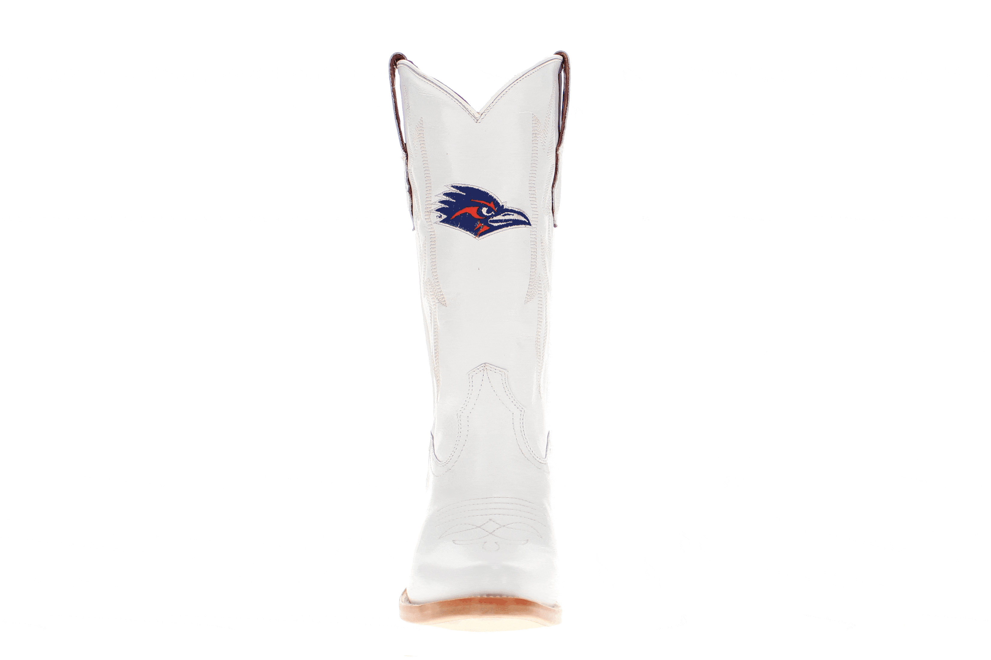 Women's UTSA All White Pointed Toe Cowgirl Boots Leighton Vaccari University