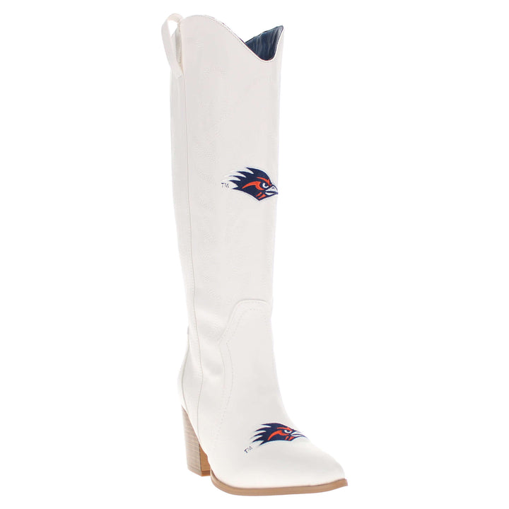 University of Texas at San Antonio Blair Tall White Boot By V By Vaccari