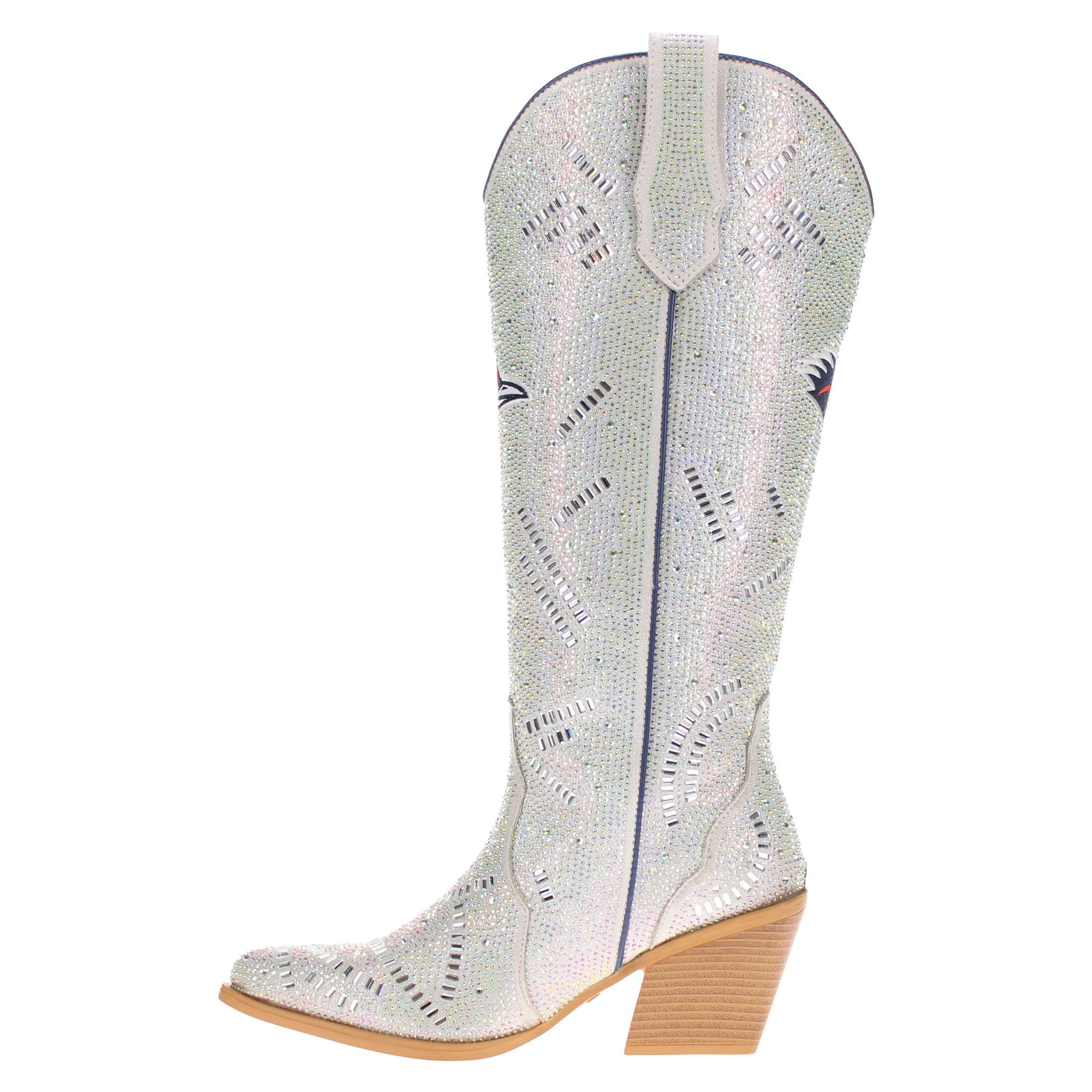 Women's UTSA Natural Tall Bling Cowgirl Boots Amber by V by Vaccari