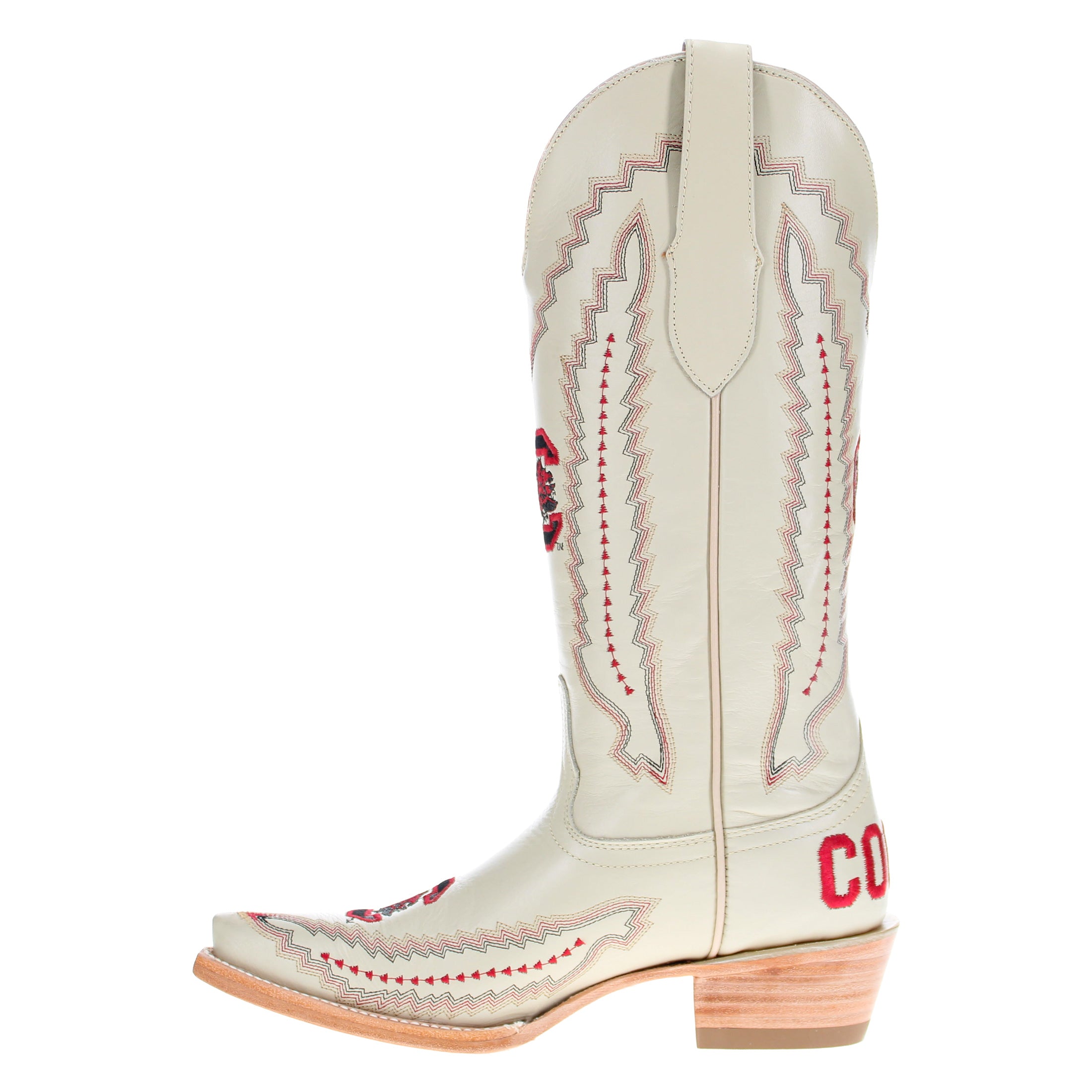 Women's South Carolina University Bone Snip Toe Cowgirl Boots Naomi by Vaccari