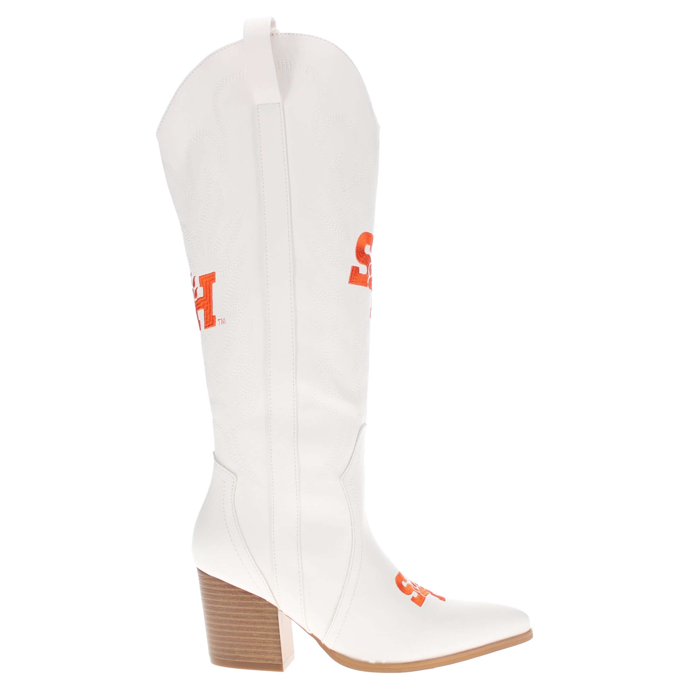 Sam Houston State University Blair Tall White Boot By V By Vaccari