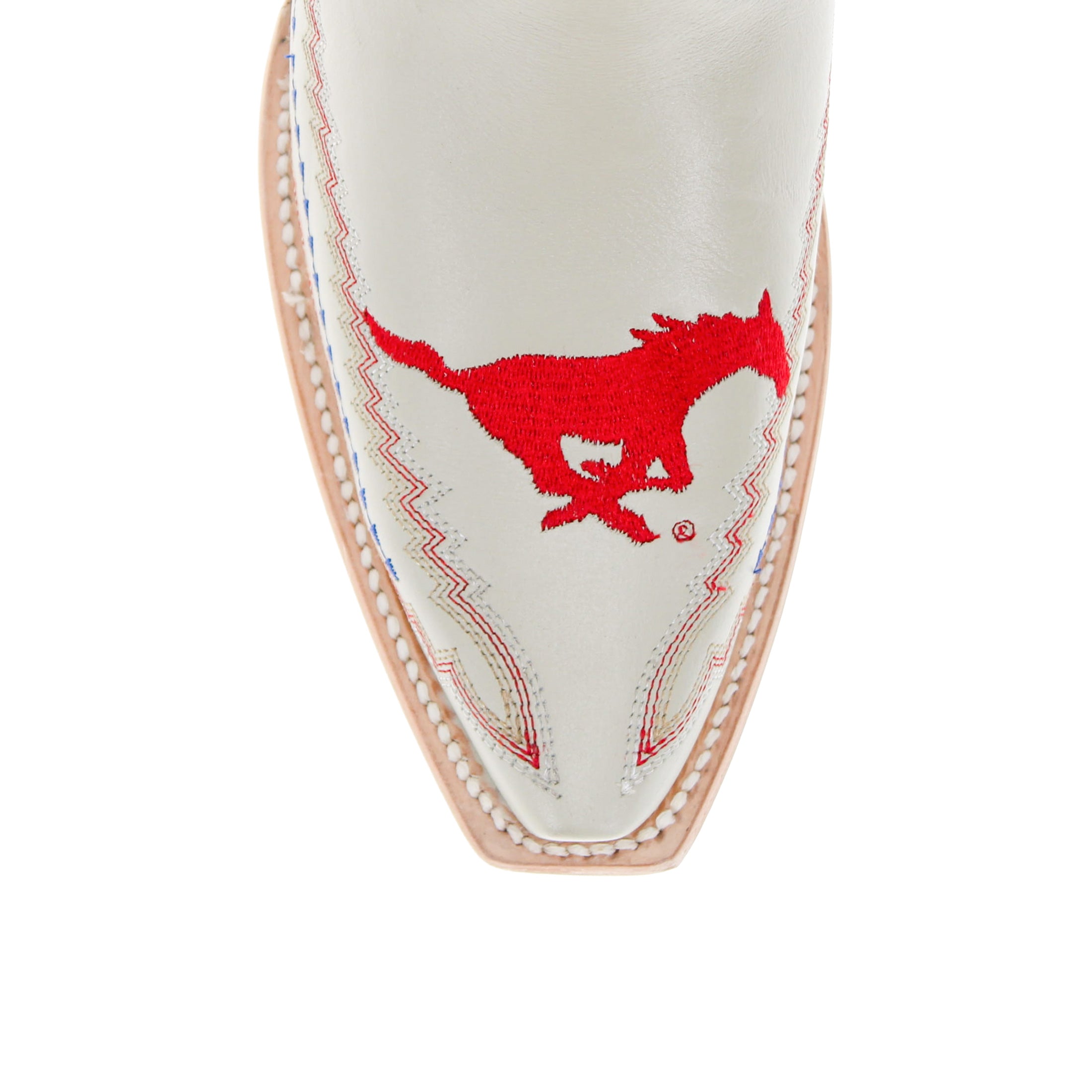 Women's SMU Bone Snip Toe Cowgirl Boots Naomi by Vaccari