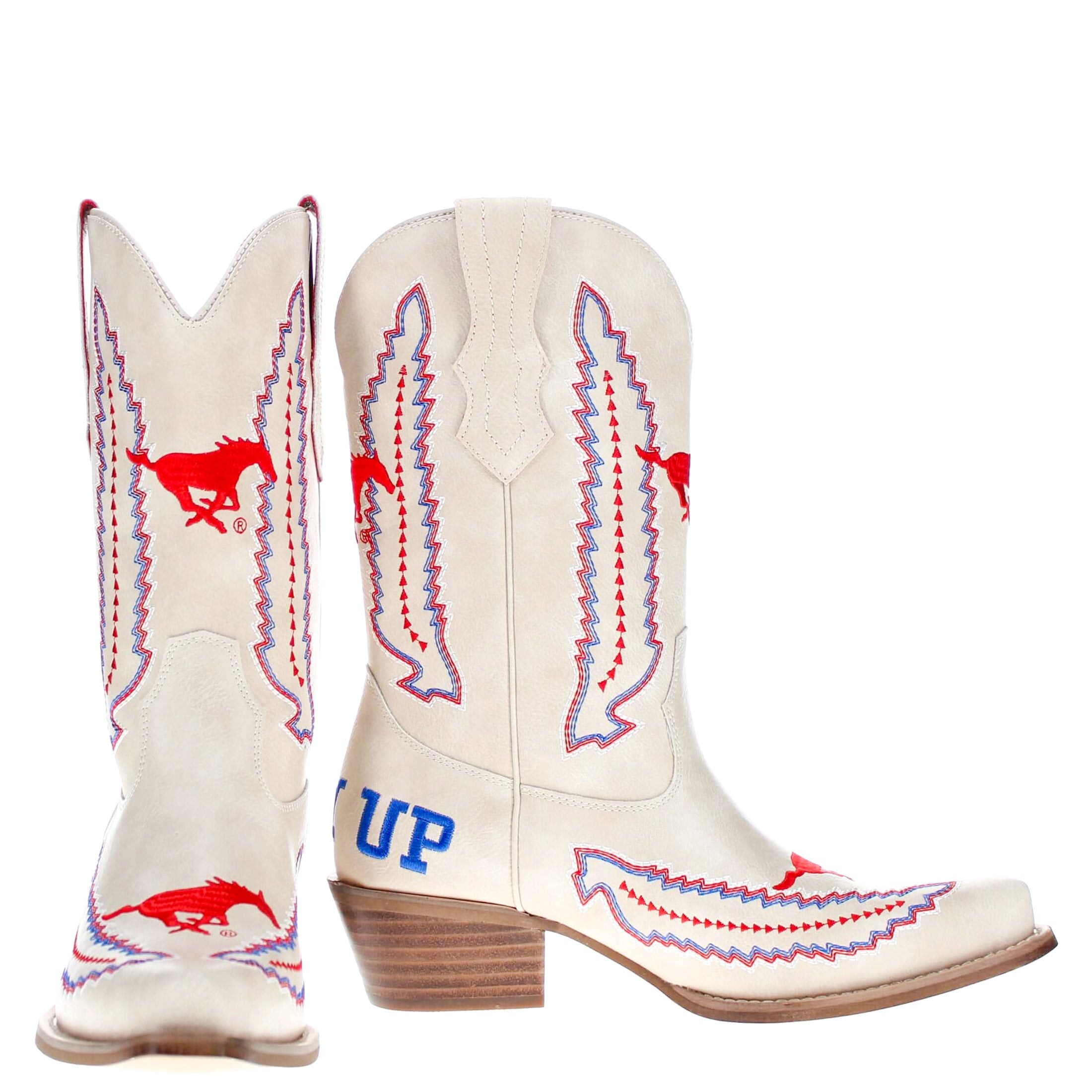 Southern Methodist University Mimi Short Bone Boot By V By Vaccari