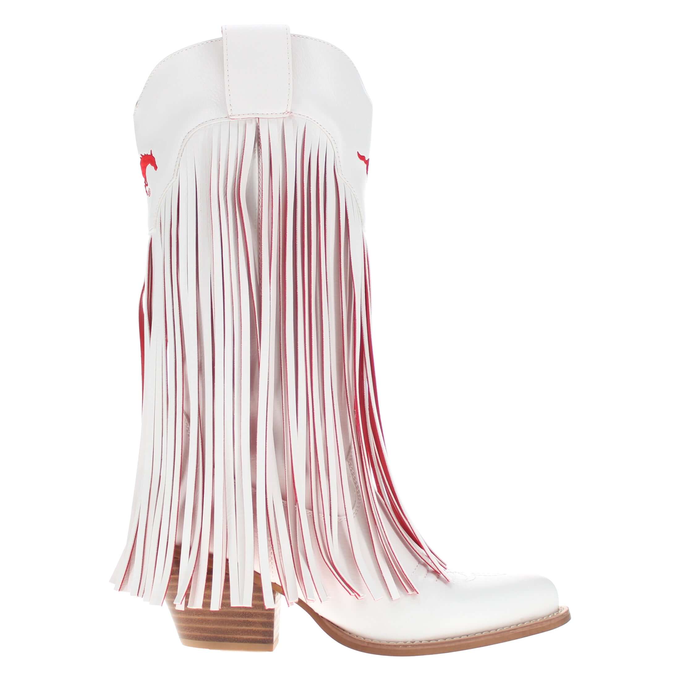 Southern Methodist University Kacey Fringe Boot by V By Vaccari