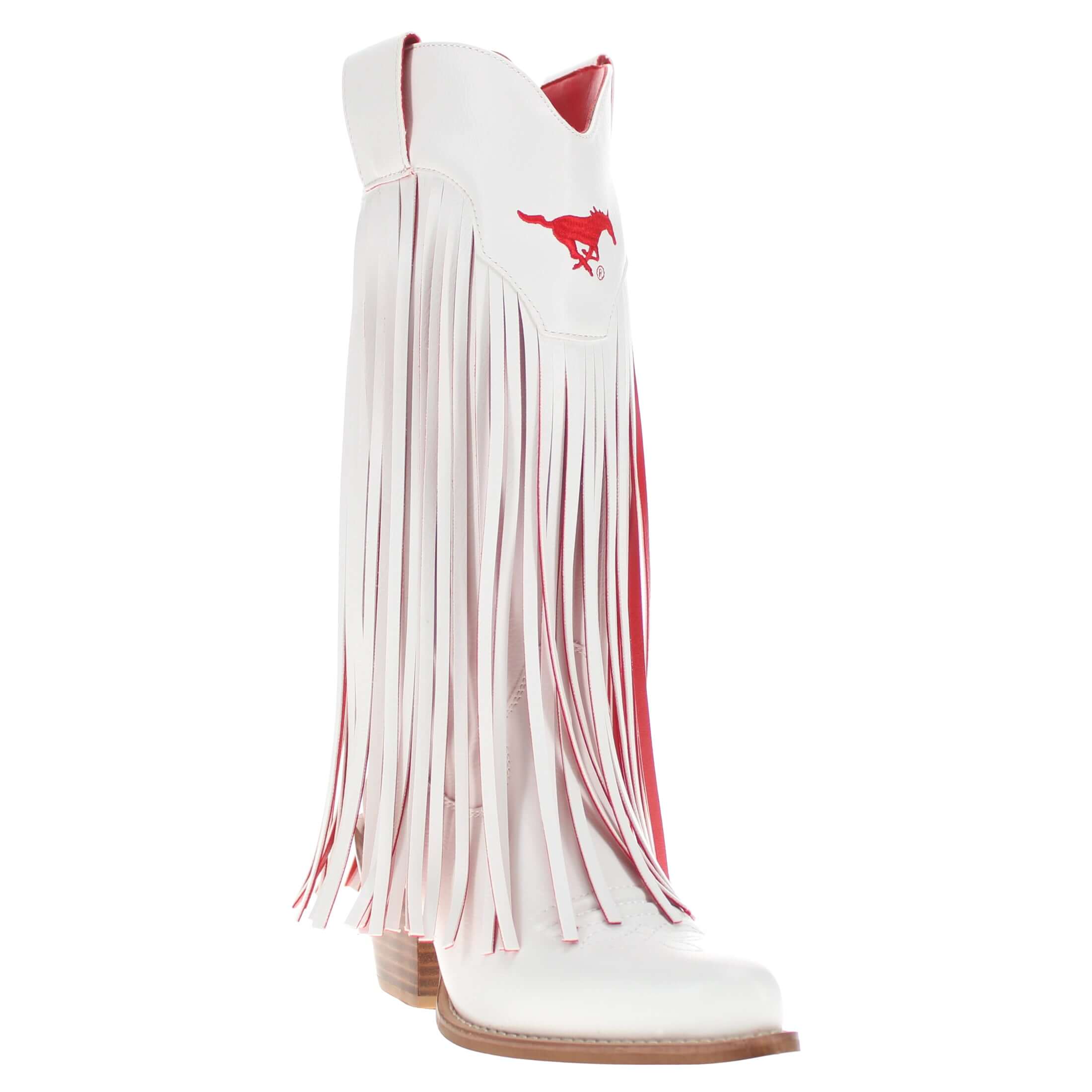 Southern Methodist University Kacey Fringe Boot by V By Vaccari