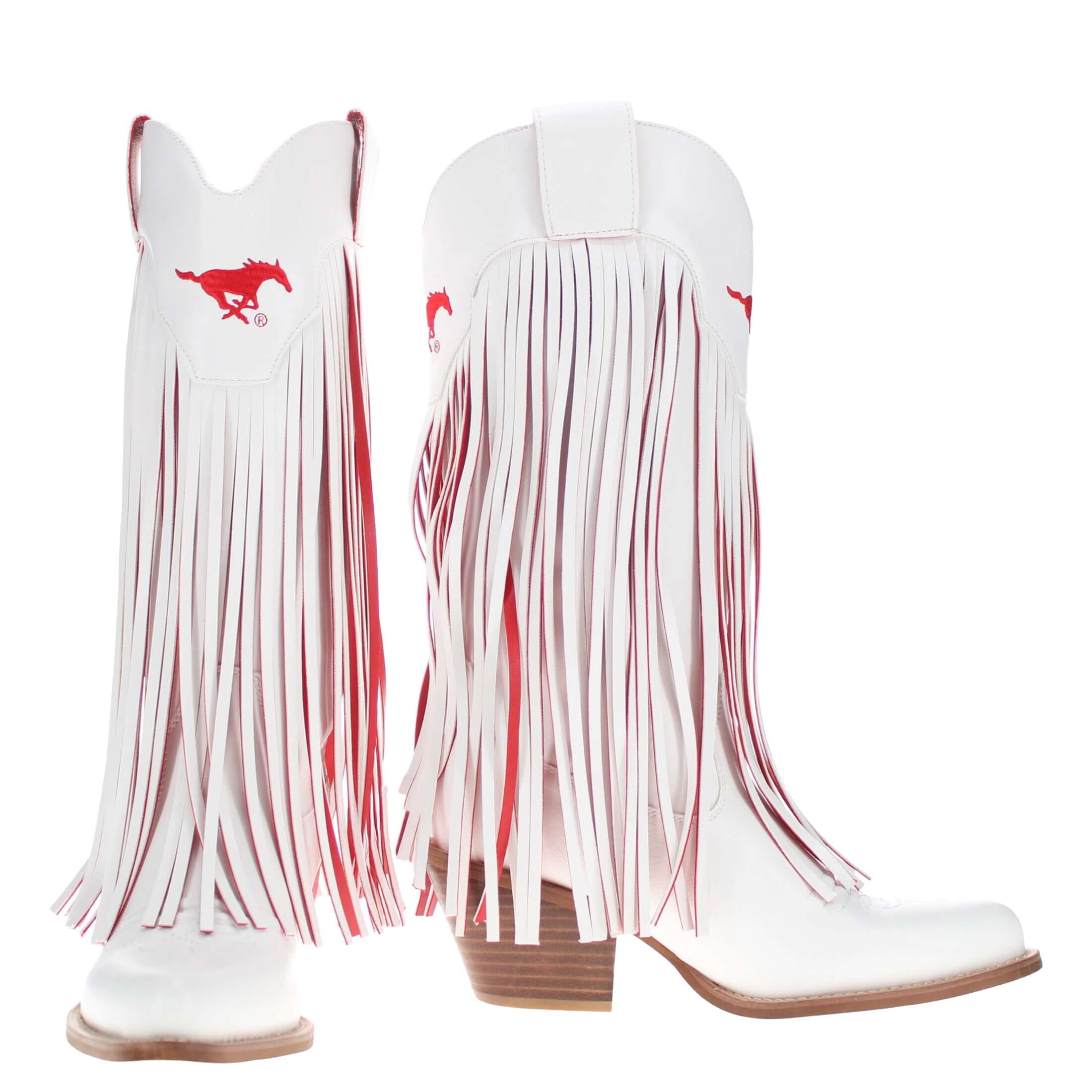 Southern Methodist University Kacey Fringe Boot by V By Vaccari